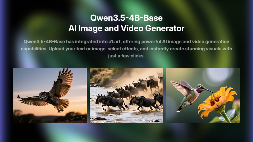 Use Qwen3.5-4B-Base AI Generator for Free Now | a1.art