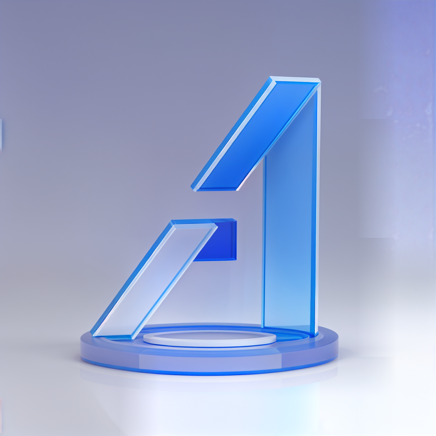 2.5D equidistant room, Glass Material Style, 3D model