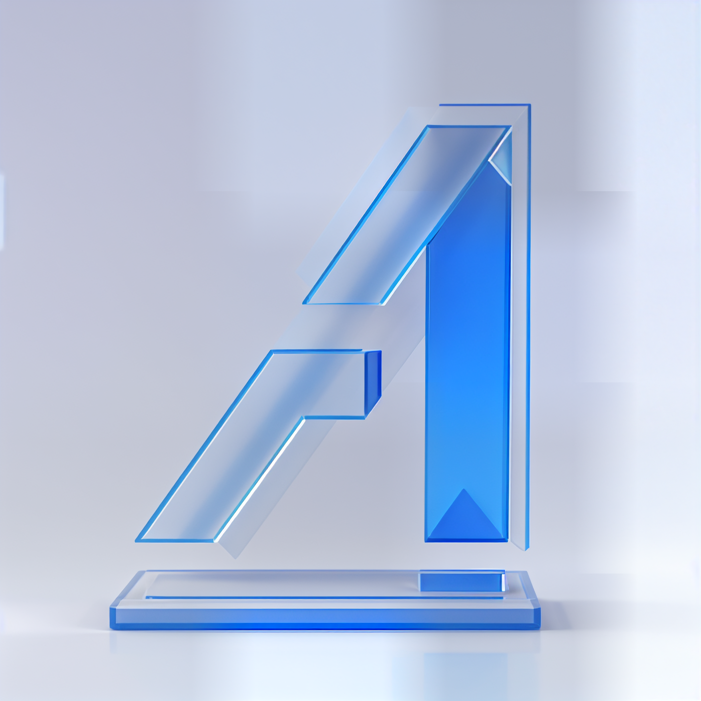 2.5D equidistant room, Glass Material Style, 3D model