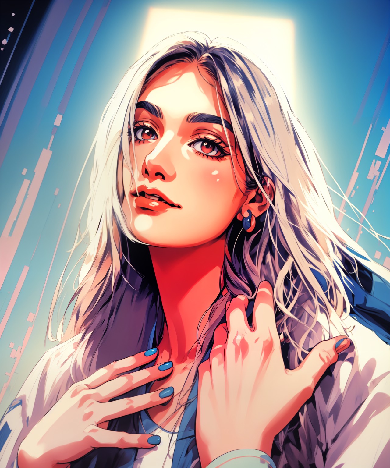 90s Retro Comic Girl