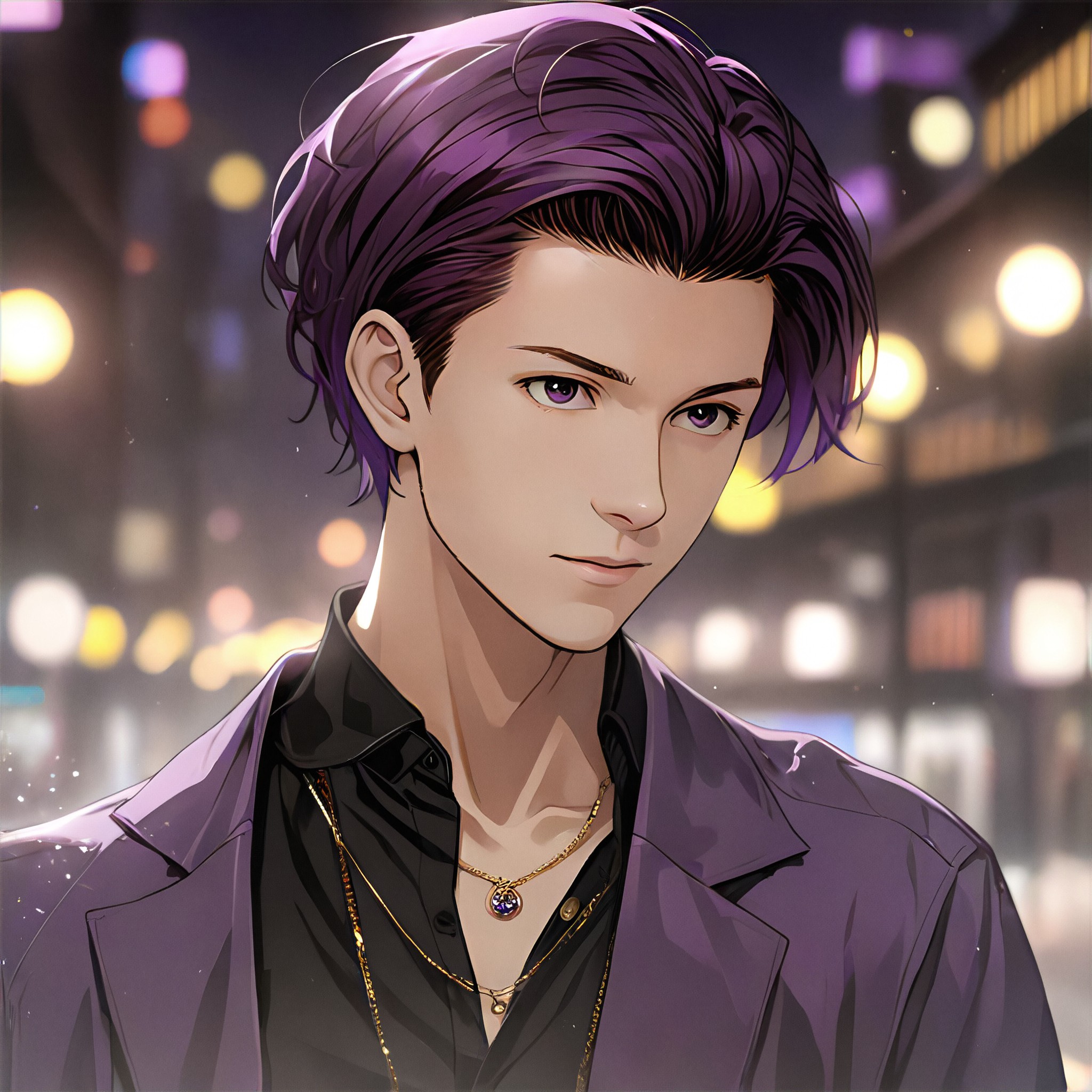 Purple Couple Avatar (male) image