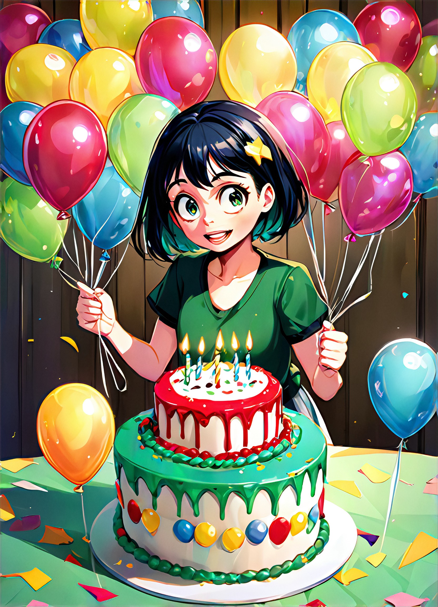 High Quality Anime, Amazing Anime, Cartoon Avatar, Ghibli psychedelic punk, Glowing Stars