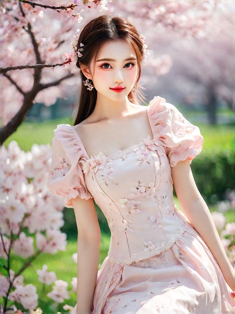 a1.art-generated Peach Blossoms image