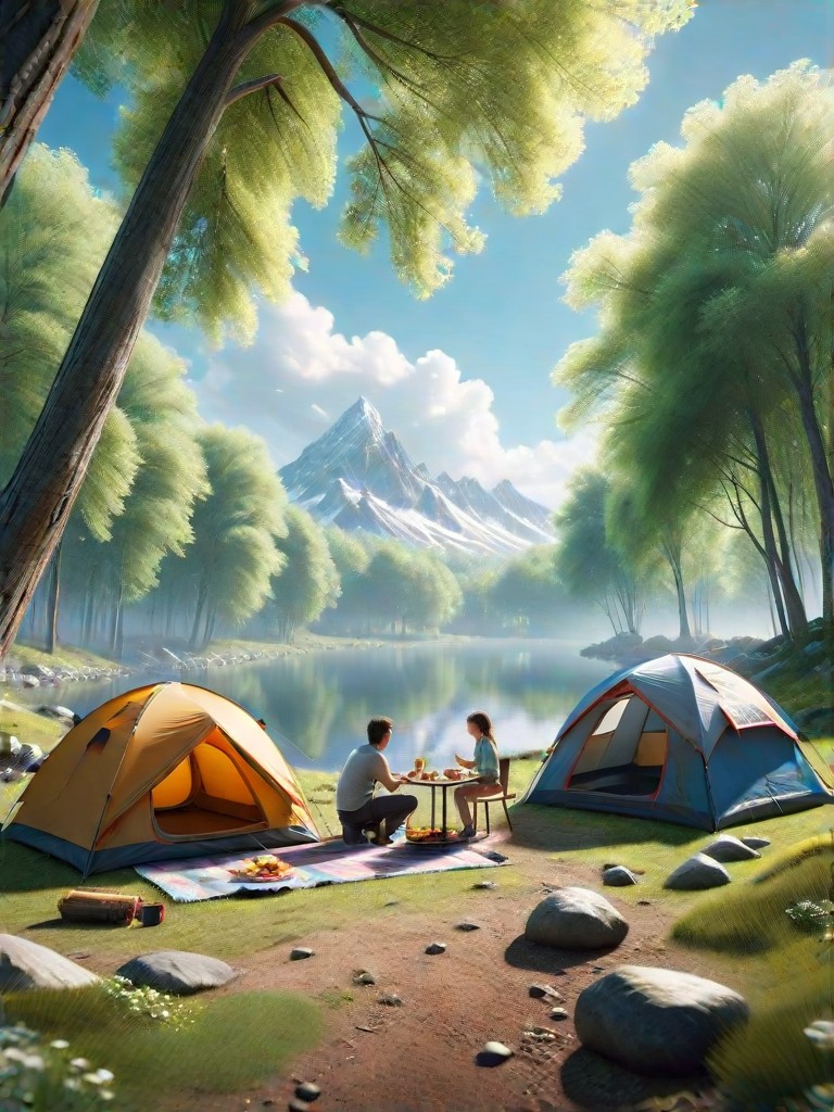 a1.art-generated Camping image