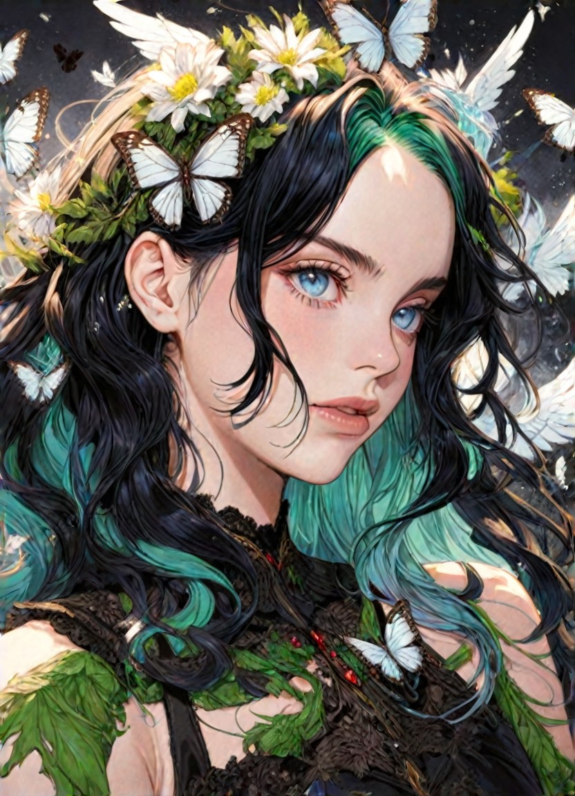 Surrounded by butterflies image