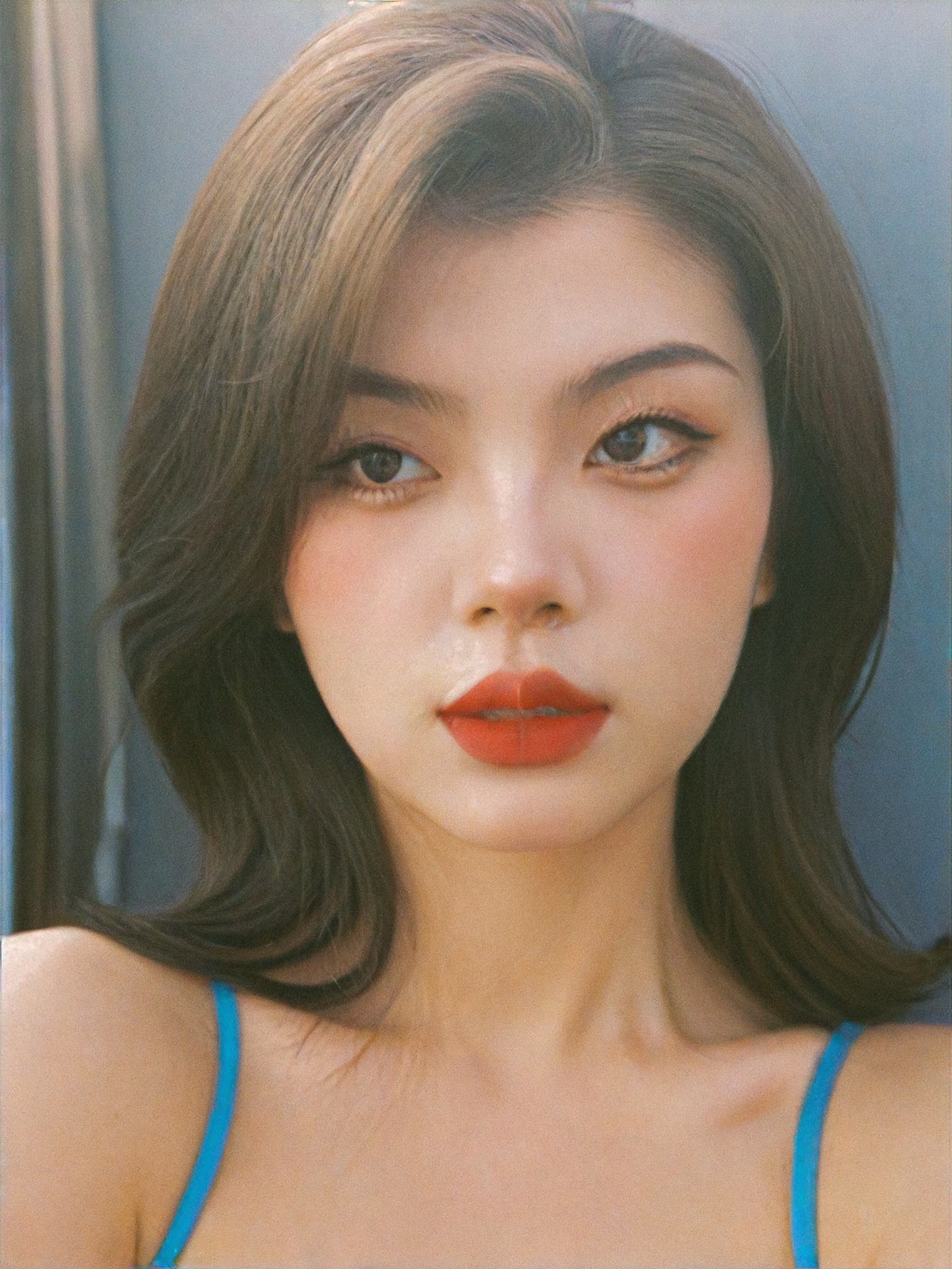 Realistic Painting, Luxurious style, Fashion Girl, 90s style
