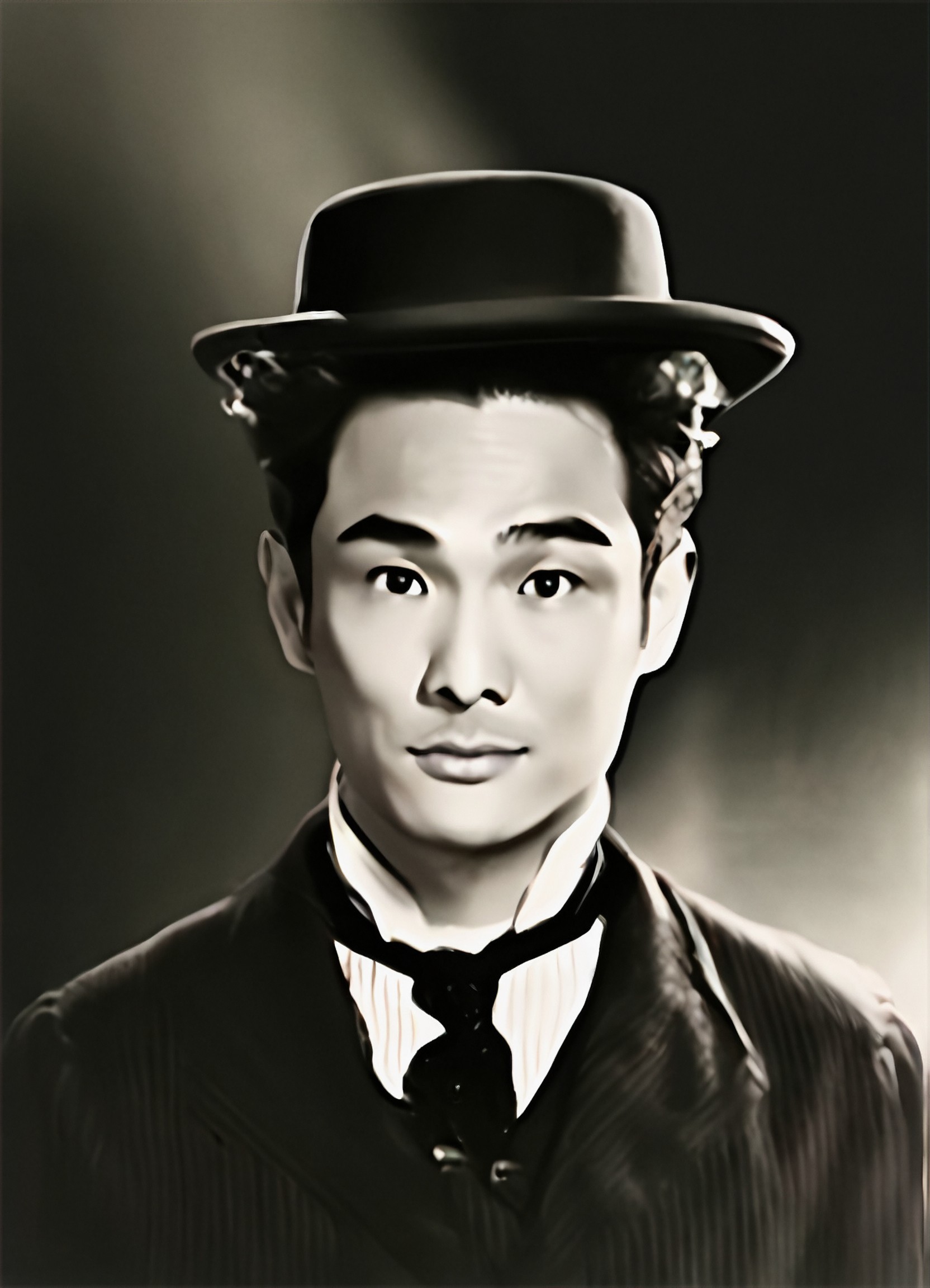 Realistic movie scene, Black and White, old movie style