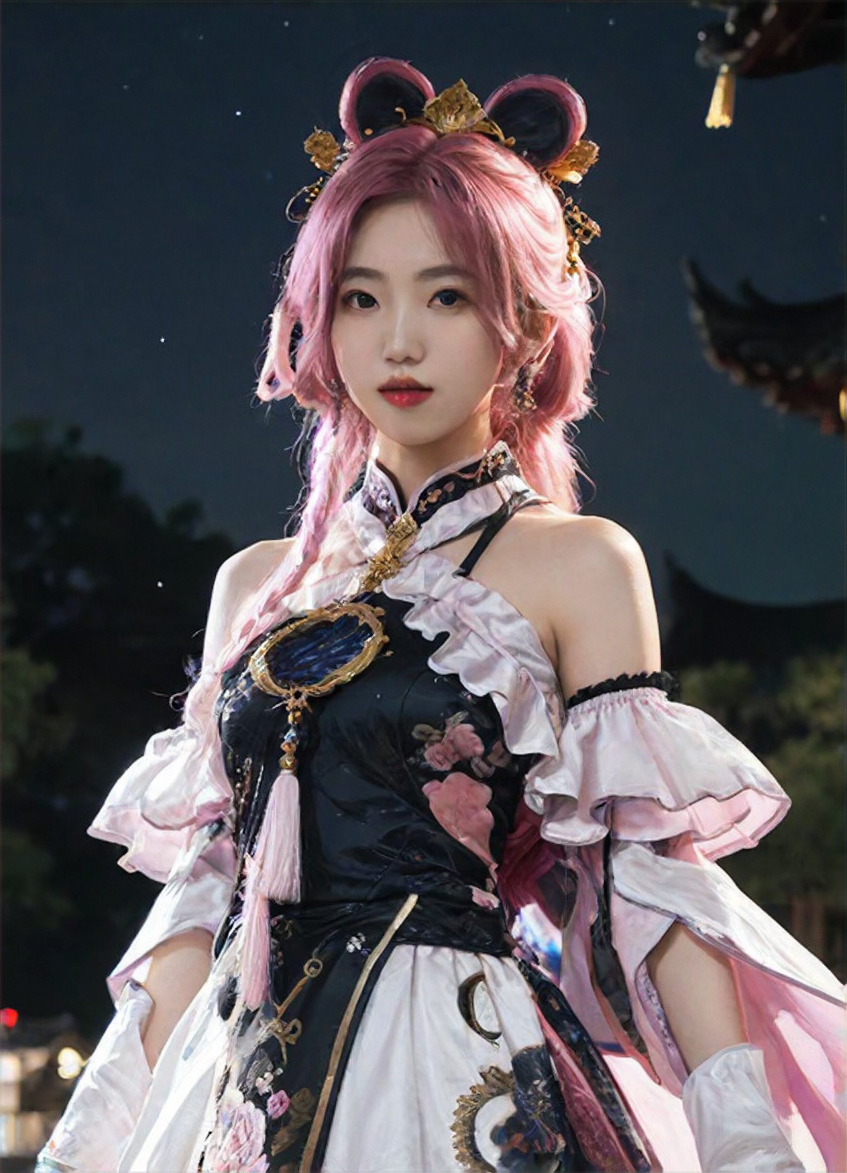 Realistic Painting, Luxurious style, Fashion Girl