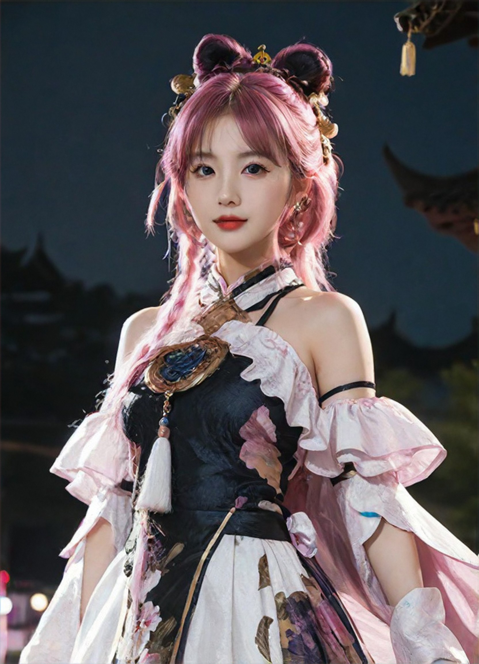 Realistic Painting, Luxurious style, Fashion Girl