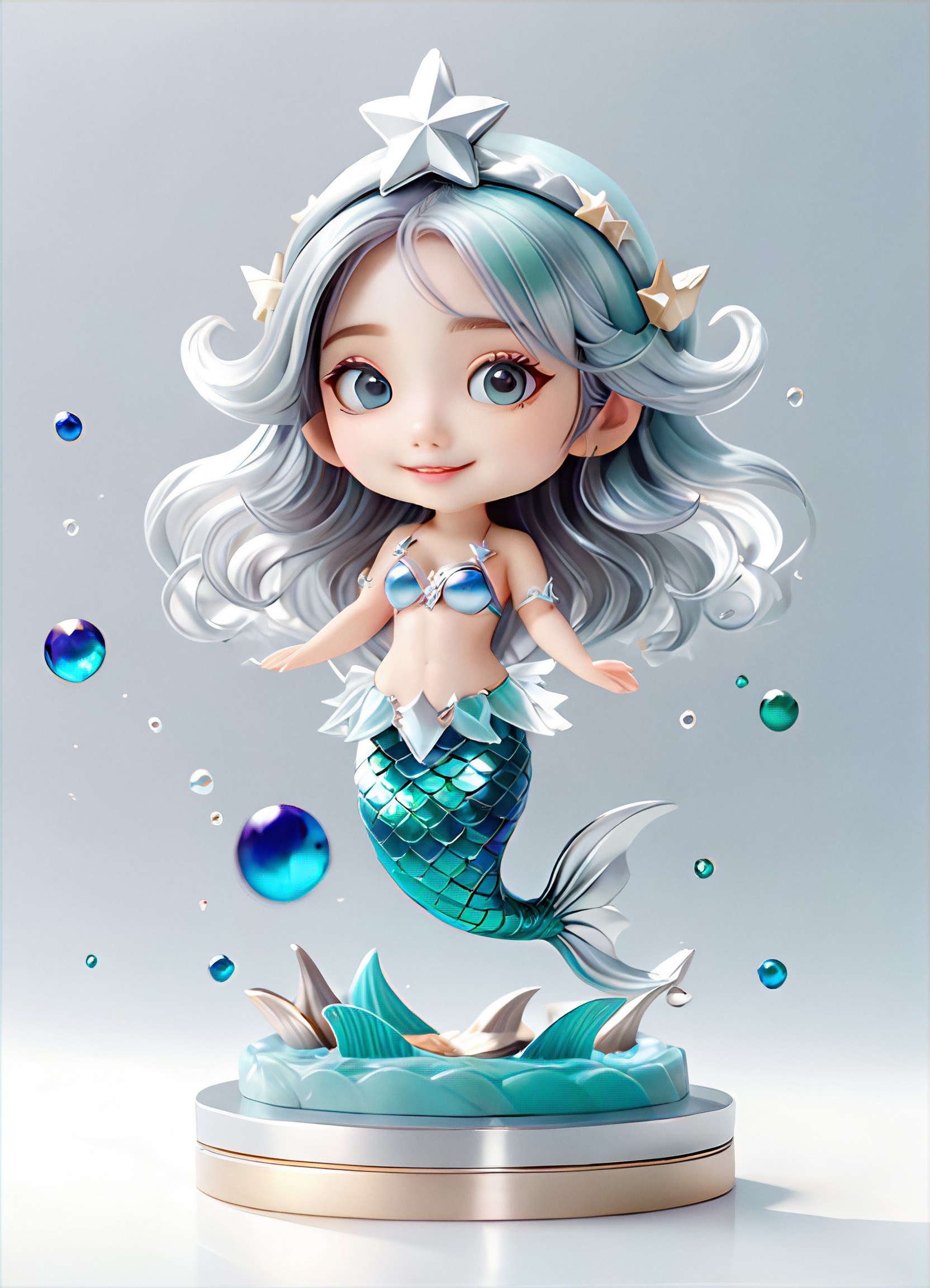 Realistic Painting, 3D expression management, 3D texture, Background bokeh style, Soft color cute illustration, Cute Universal Model