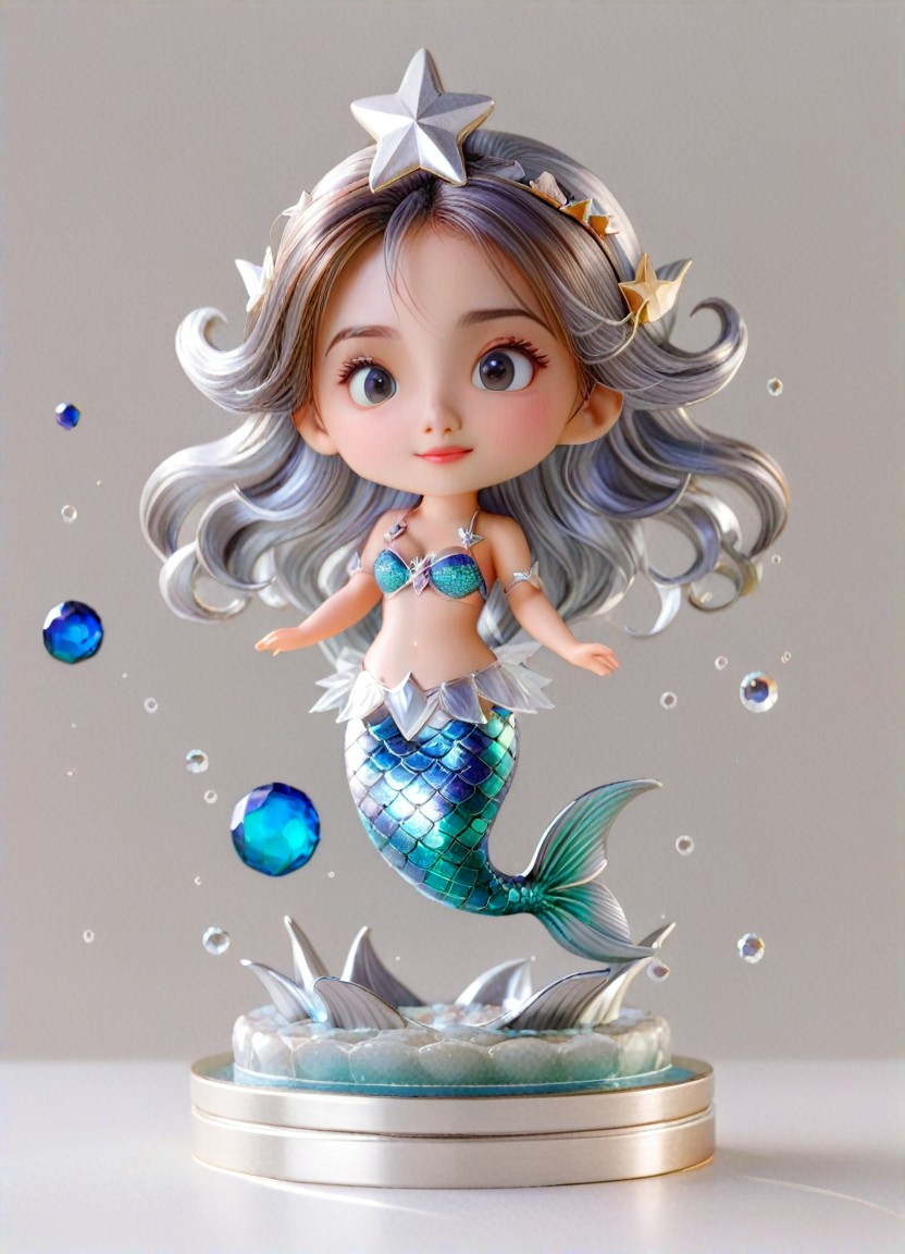 Realistic Painting, 3D expression management, 3D texture, Background bokeh style, Soft color cute illustration, Cute Universal Model