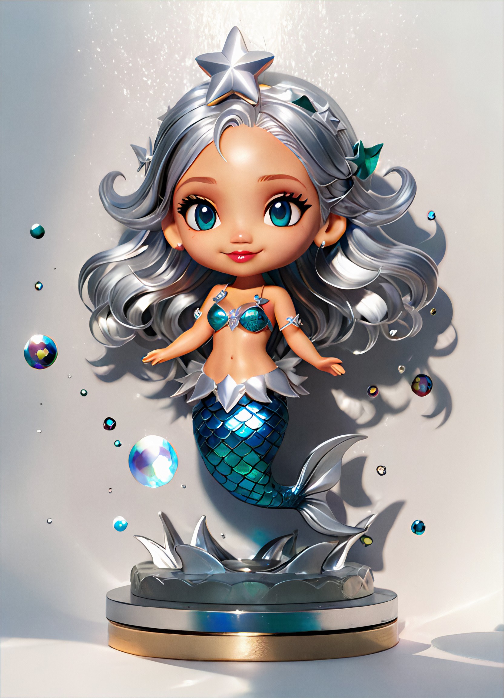 Realistic Painting, 3D expression management, 3D texture, Background bokeh style, Soft color cute illustration, Cute Universal Model