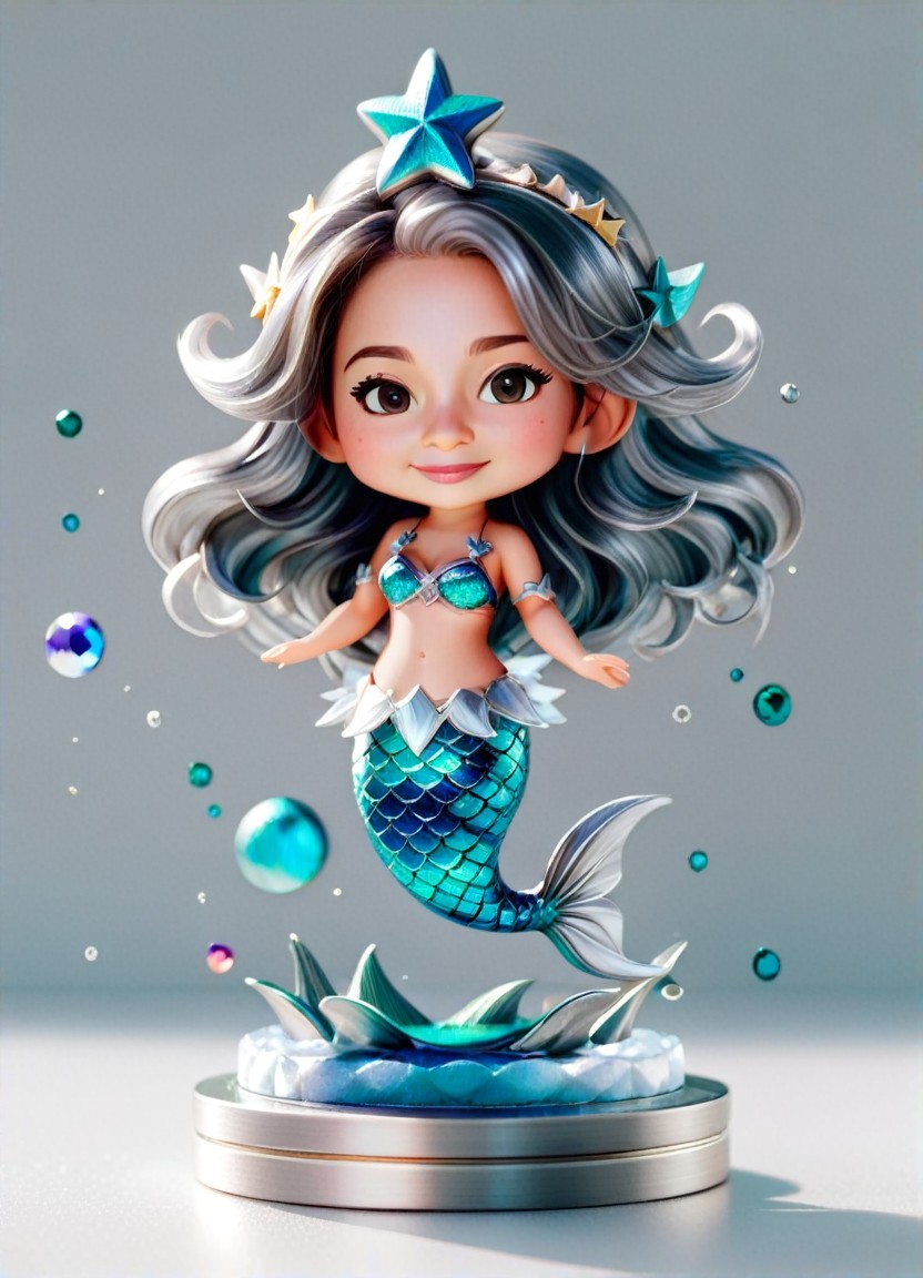 Realistic Painting, 3D expression management, 3D texture, Background bokeh style, Soft color cute illustration, Cute Universal Model