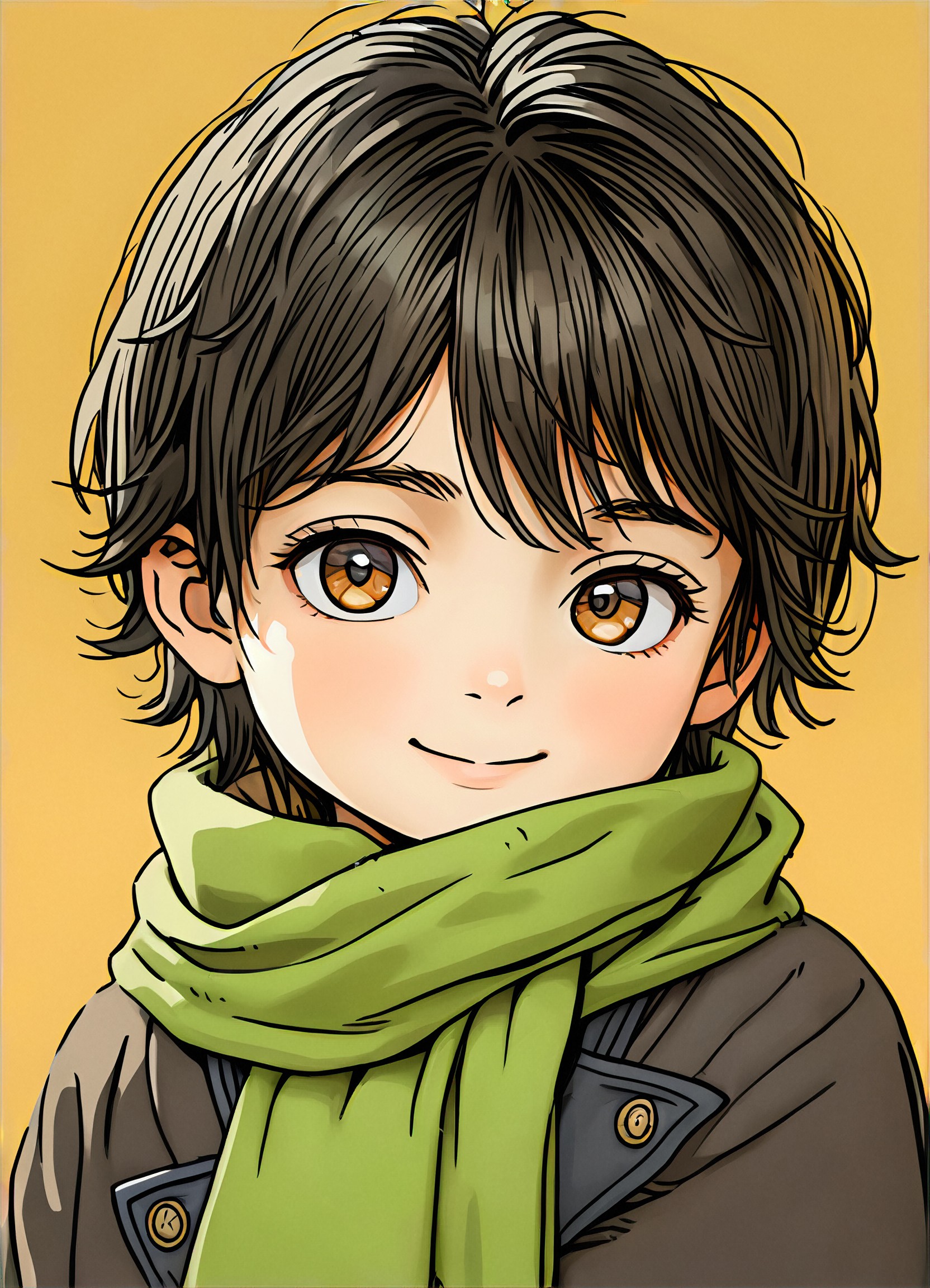 Realistic Painting, Anime Character Collection, Thick line illustration, Pencil sketch