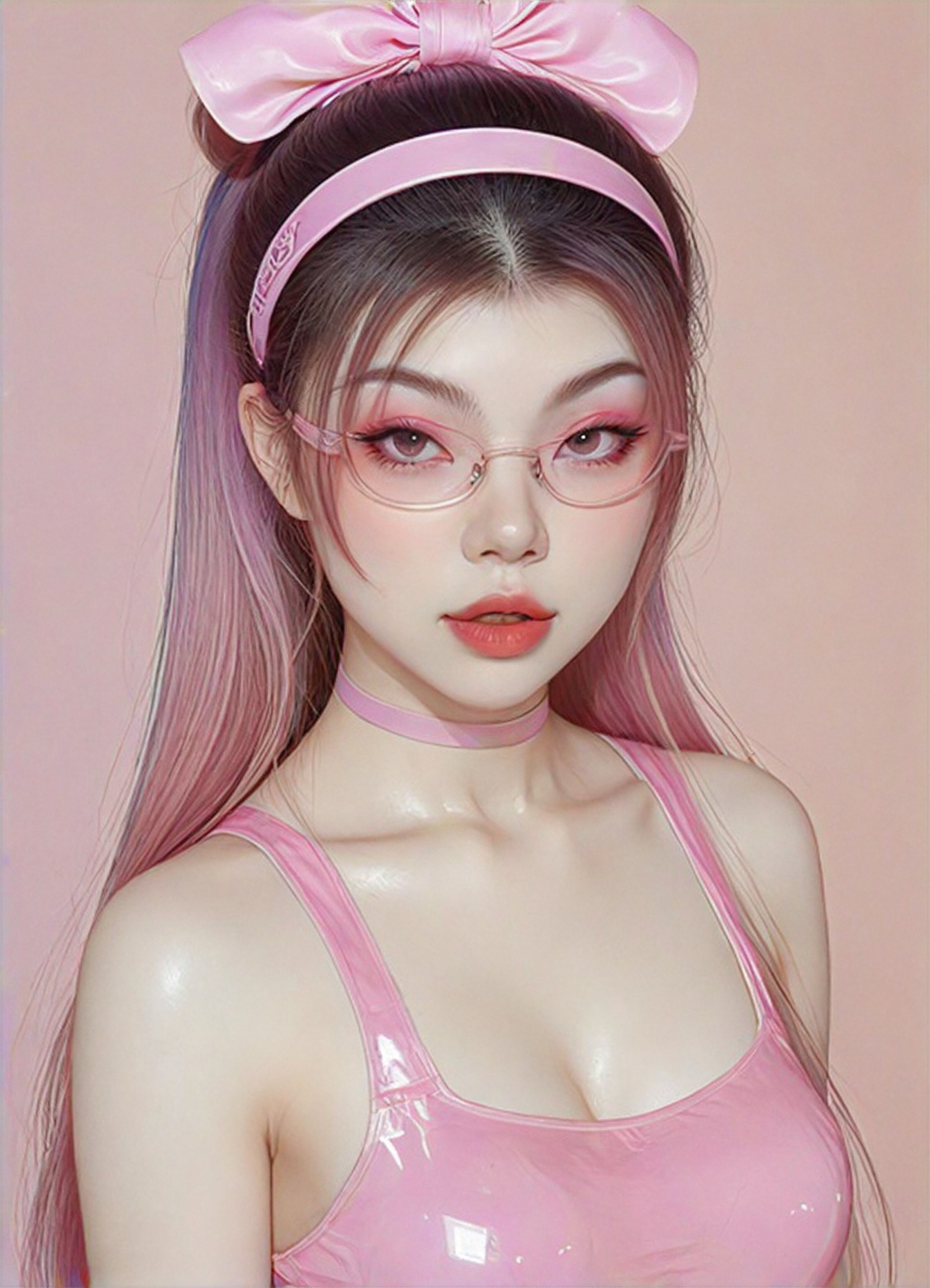 a1.art-generated Pink Flowers image