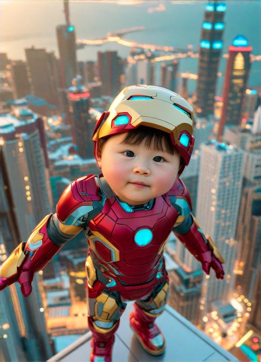 AI Iron Man Video art generator