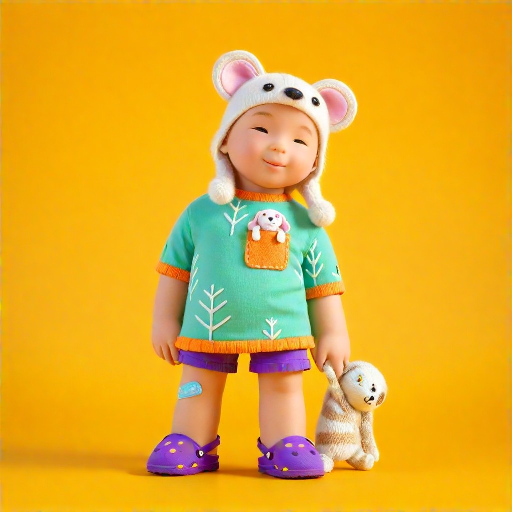 3D chubby baby image