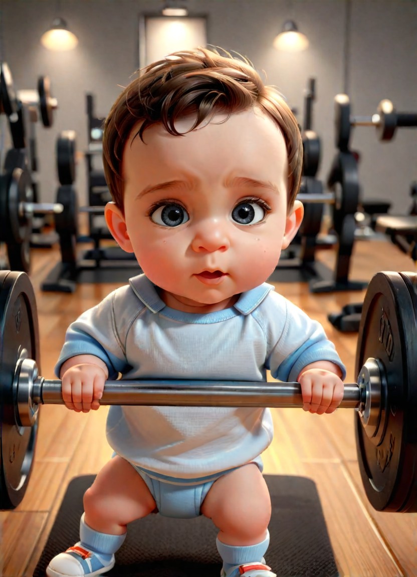 AI Weightlifting art generator