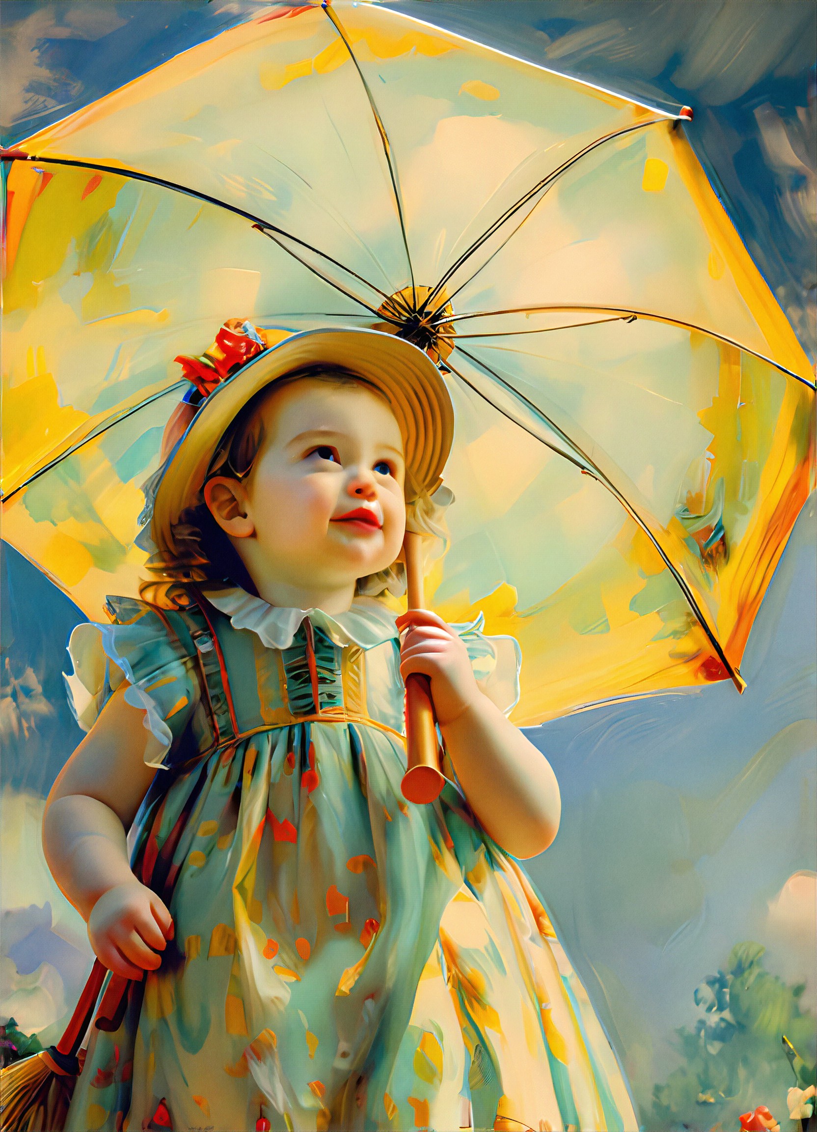 Baby version（woman with a Parasol-Madame Monet and her son） image