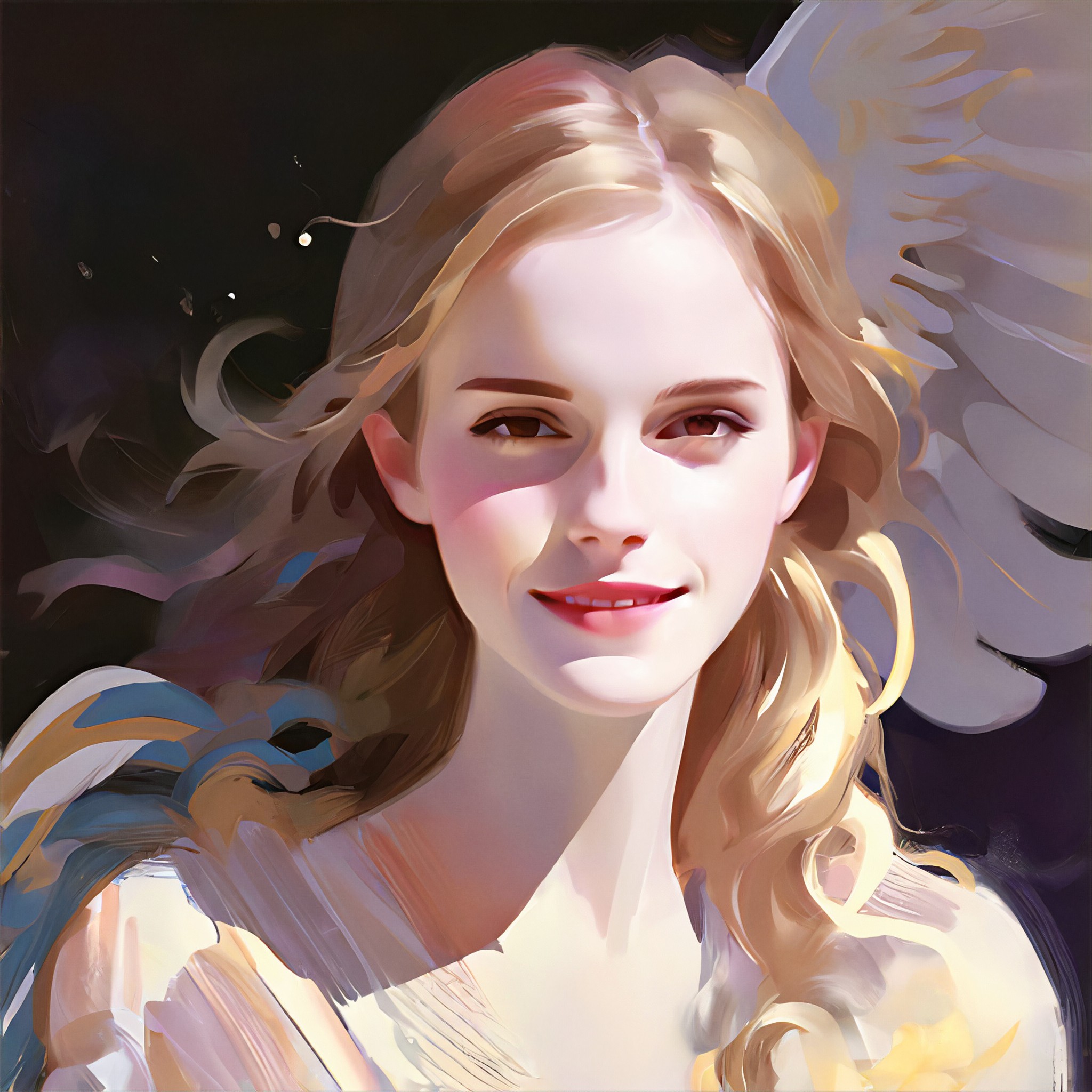 Thick painting style image