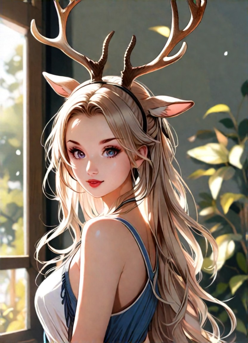 a1.art-generated Deer Personification image