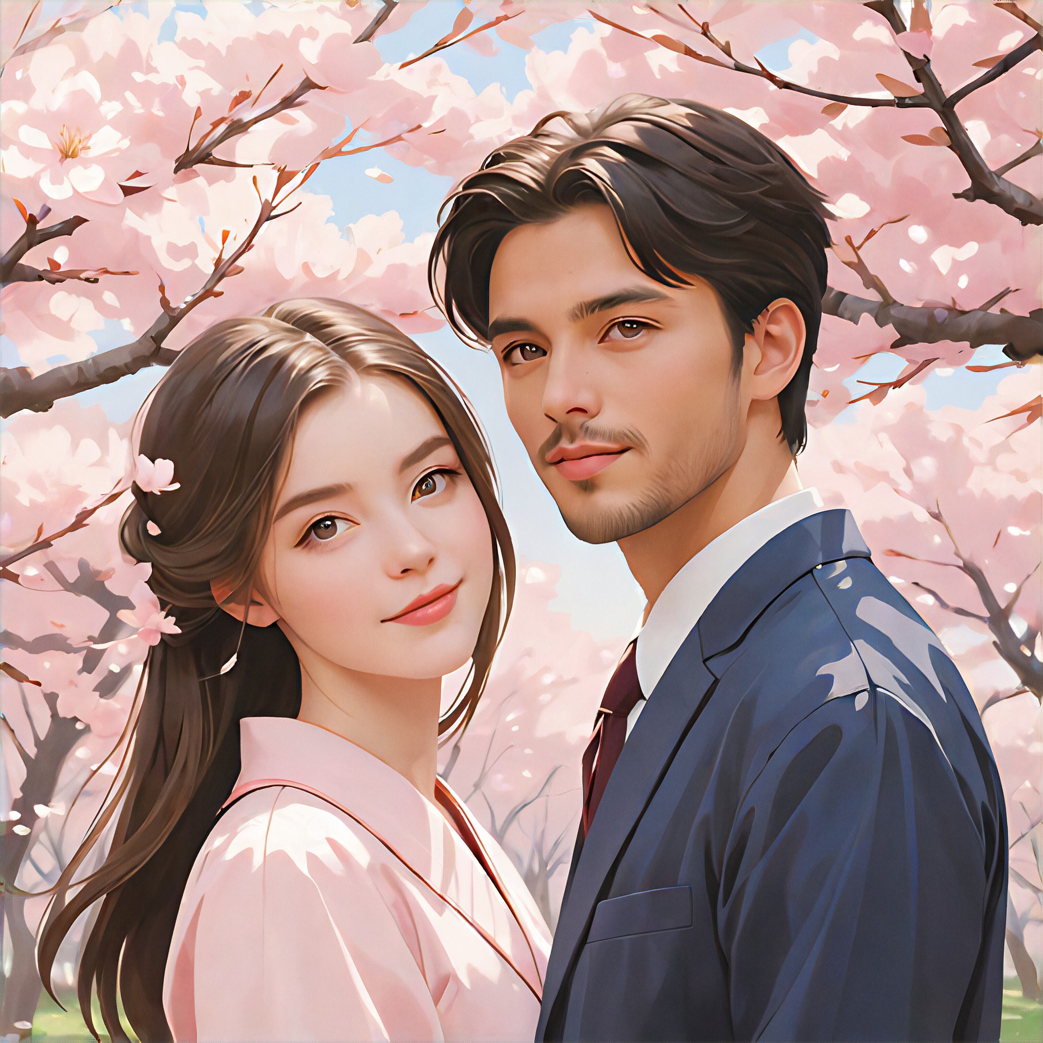 AI Peach Blossoms art generator