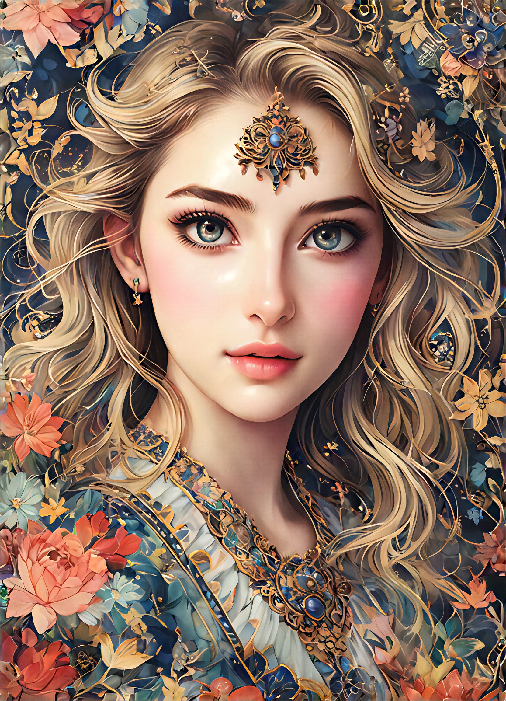 AI Ornate Planter art generator