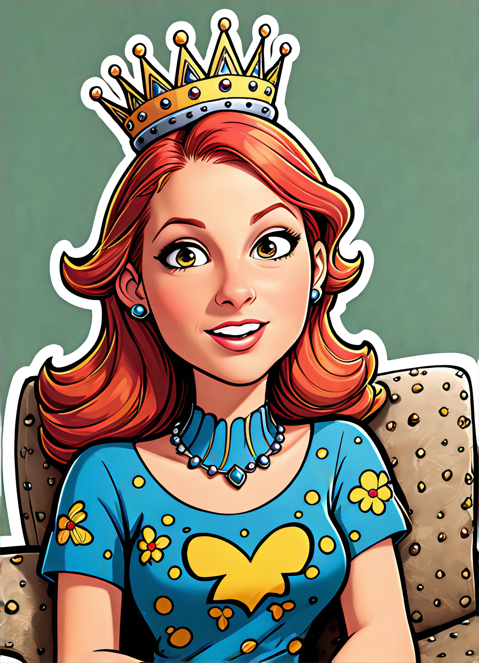 Queen on the couch(Sticker) image