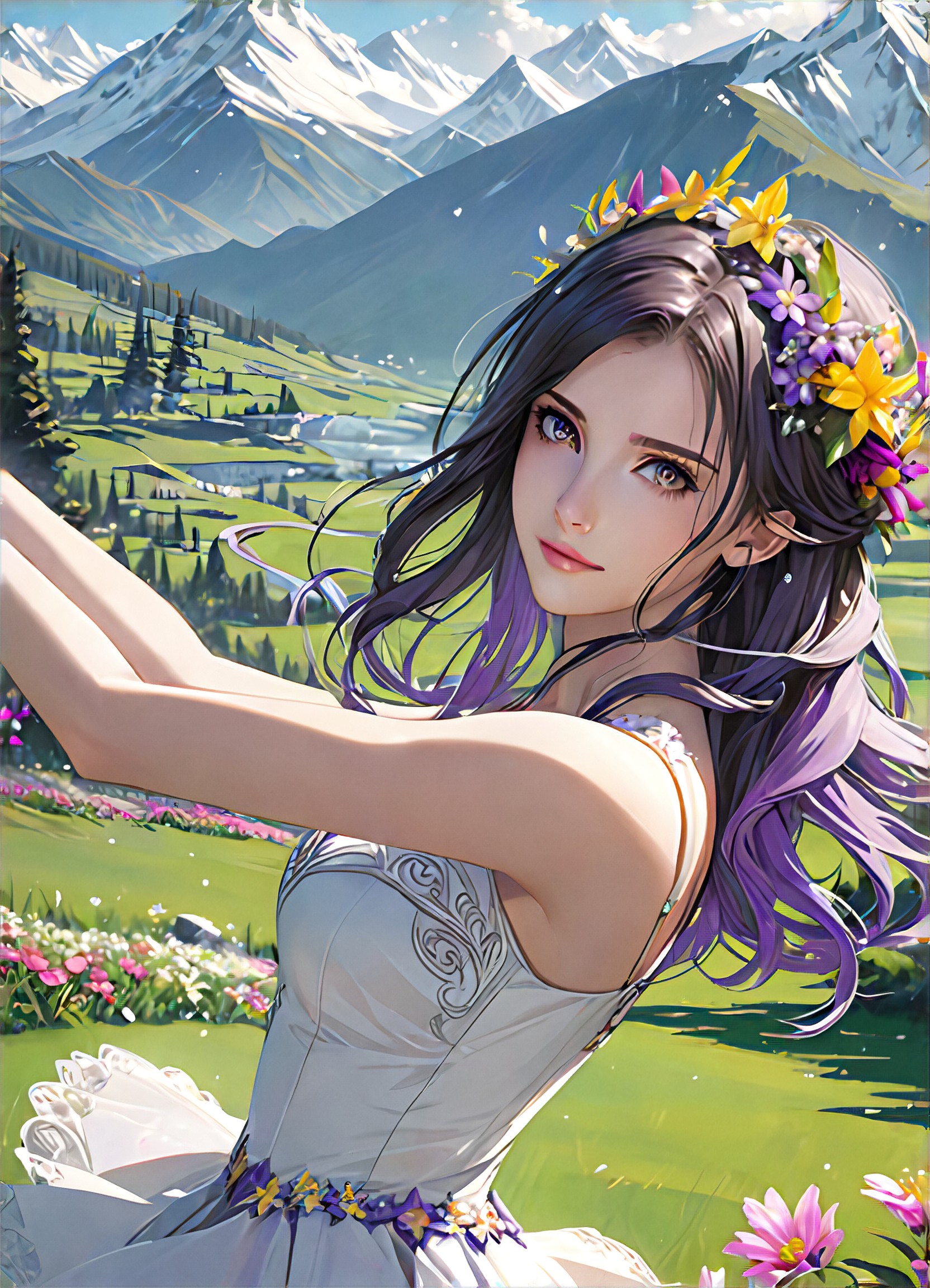 AI Girl Dancing art generator