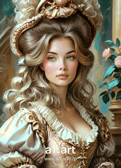 Rococo Portrait of Lady Video image