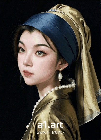 a1.art-generated Jade Earring image