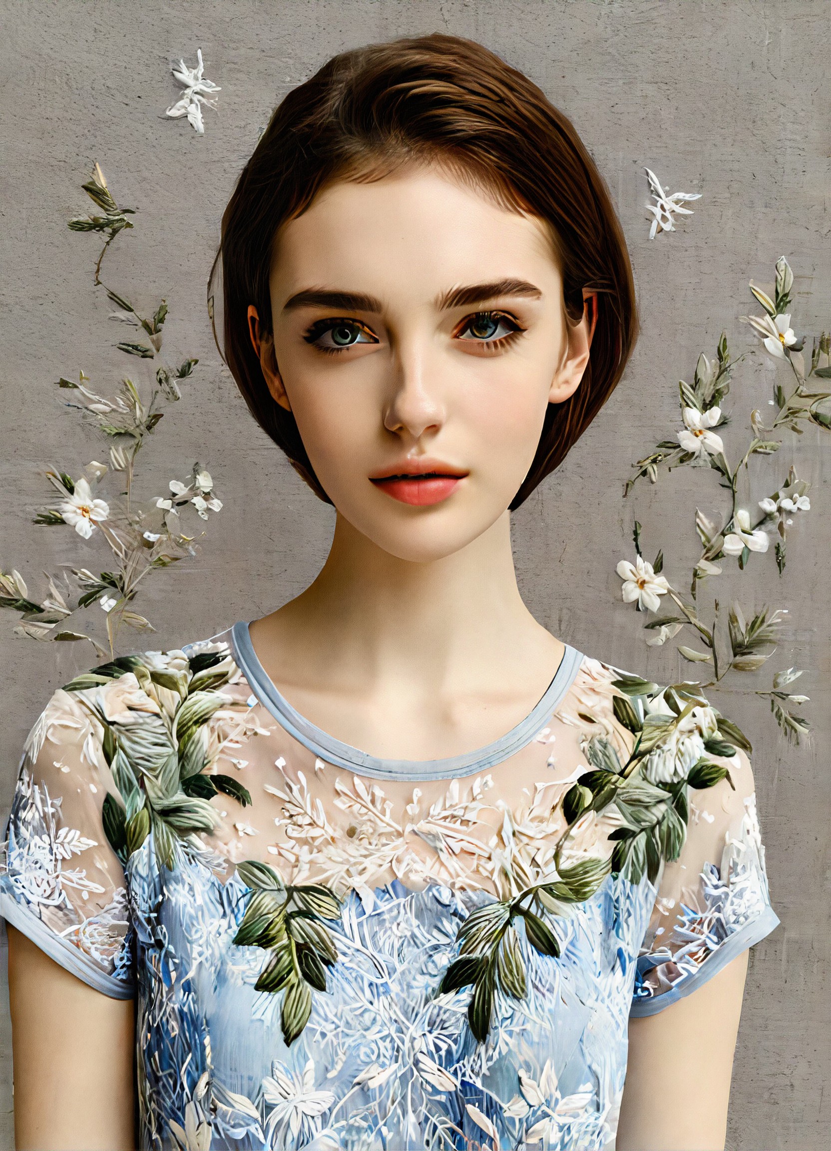 a1.art-generated Embroidered Blouse image