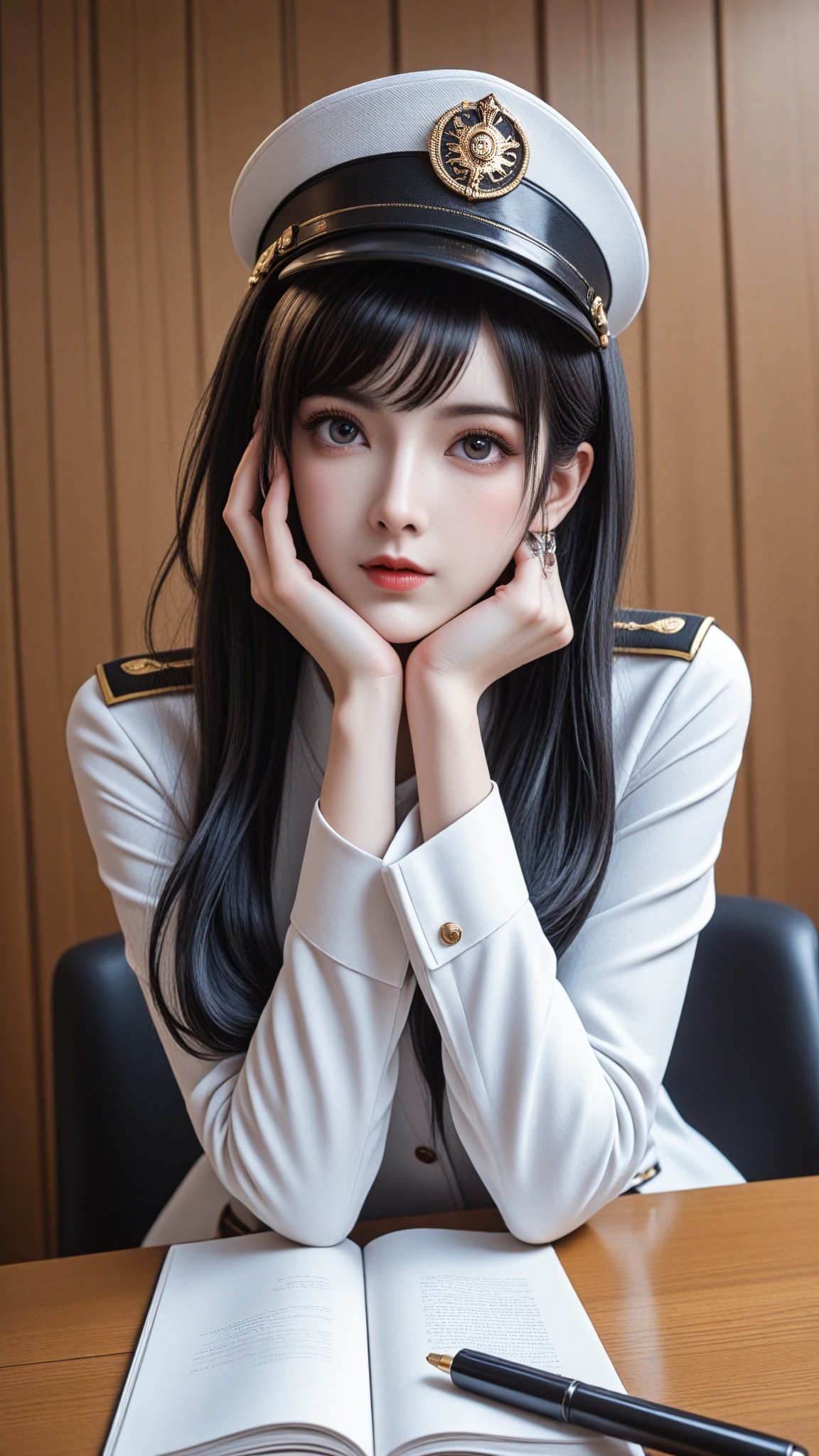 ⚓👮‍♀  Elegance and perseverance coexist! The most beautiful naval officer! 👮‍♀⚓ image