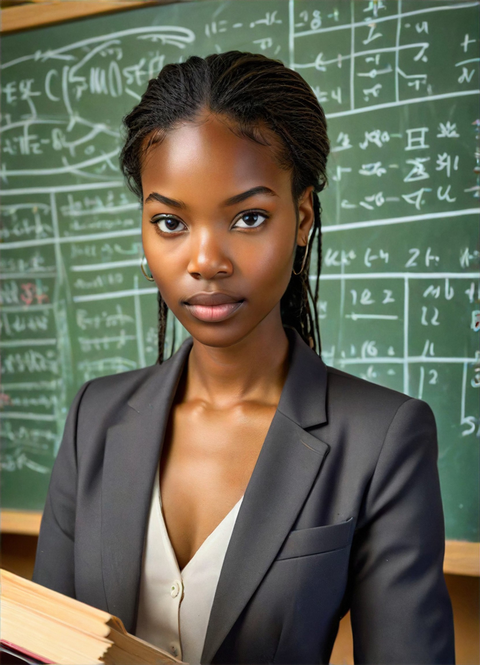 Math teacher in the classroom image