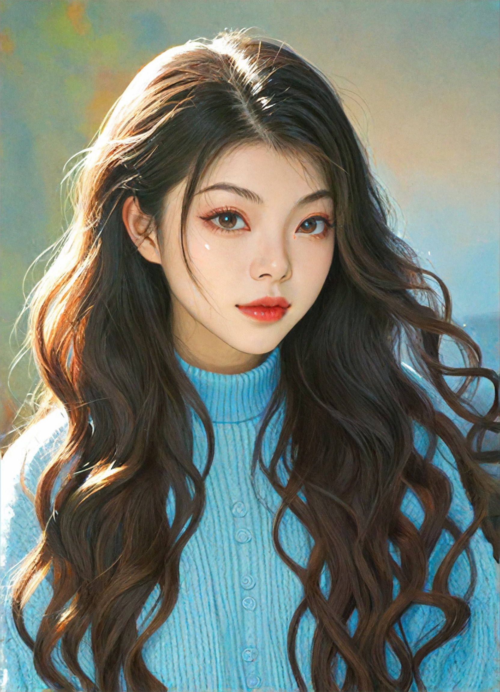 AI Vibrant Sari art generator