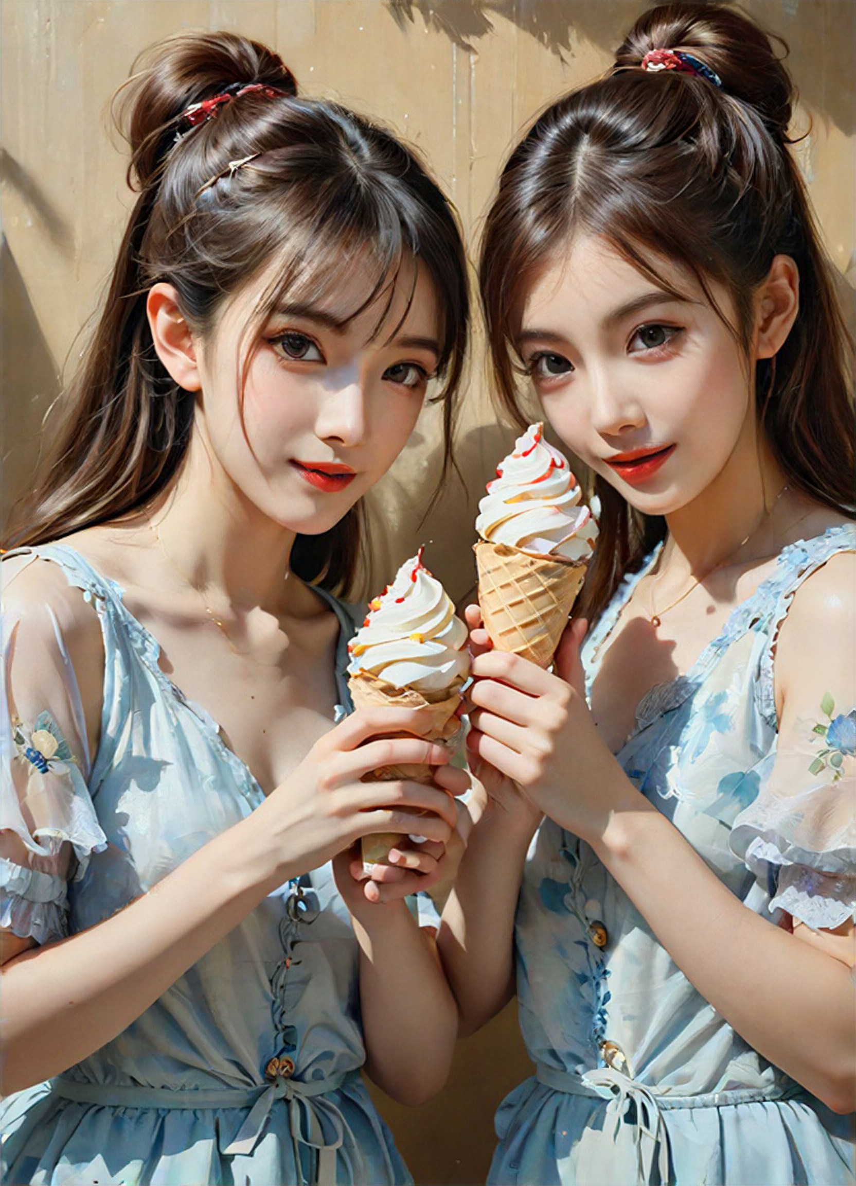 a1.art-generated Cream Blouse image