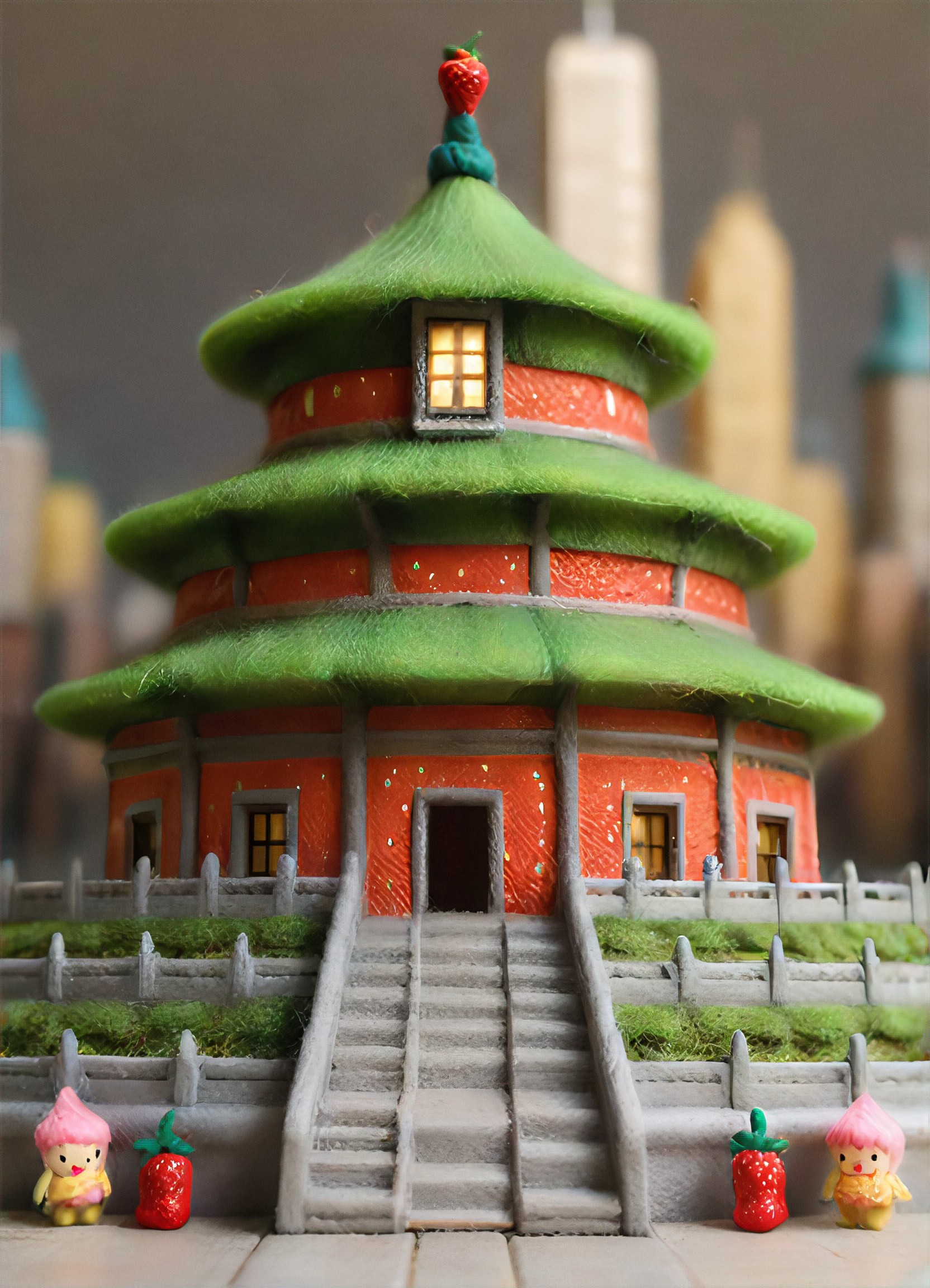 a1.art-generated Felted Landmark image