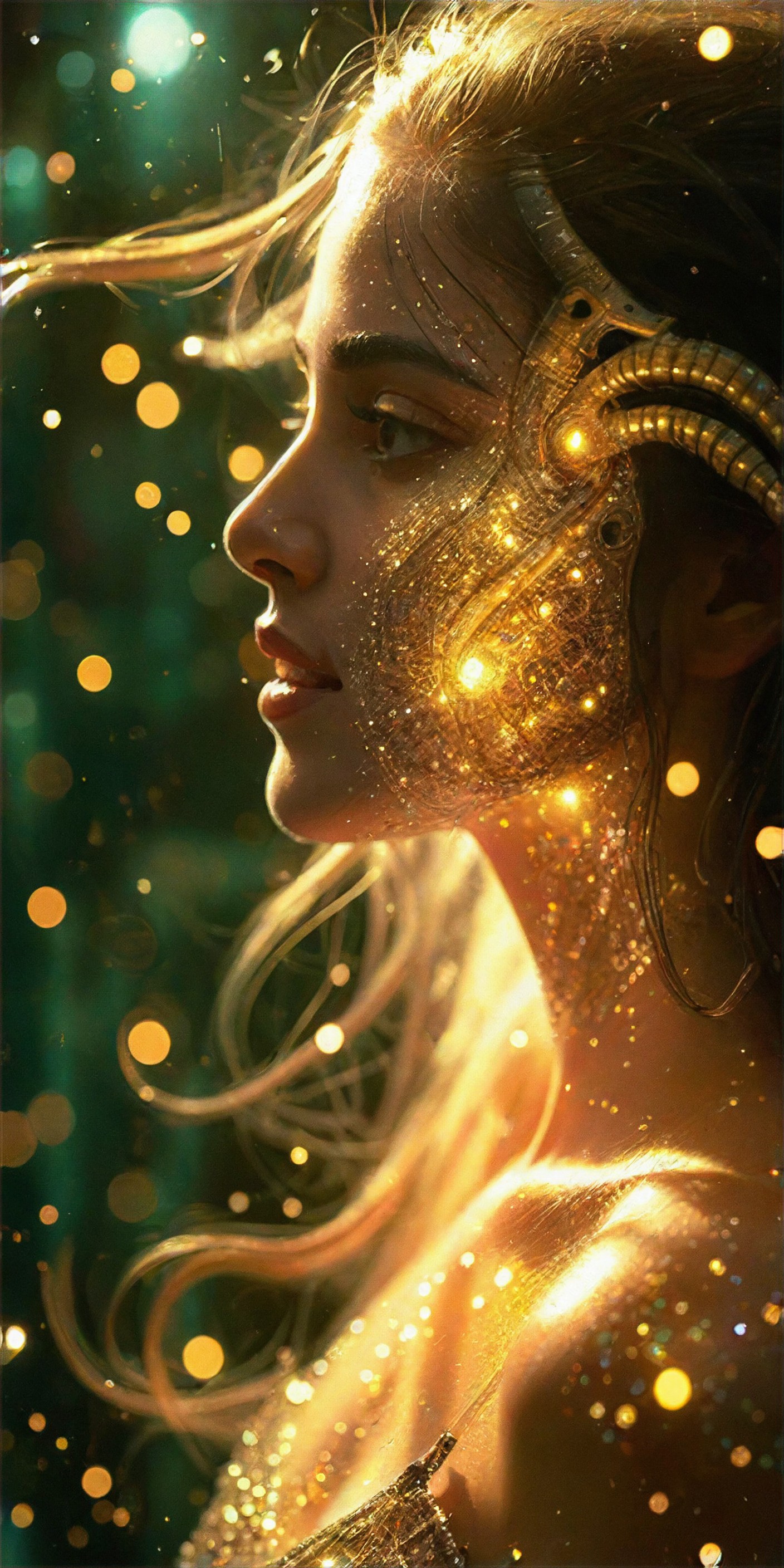 a1.art-generated Gold Headpiece image