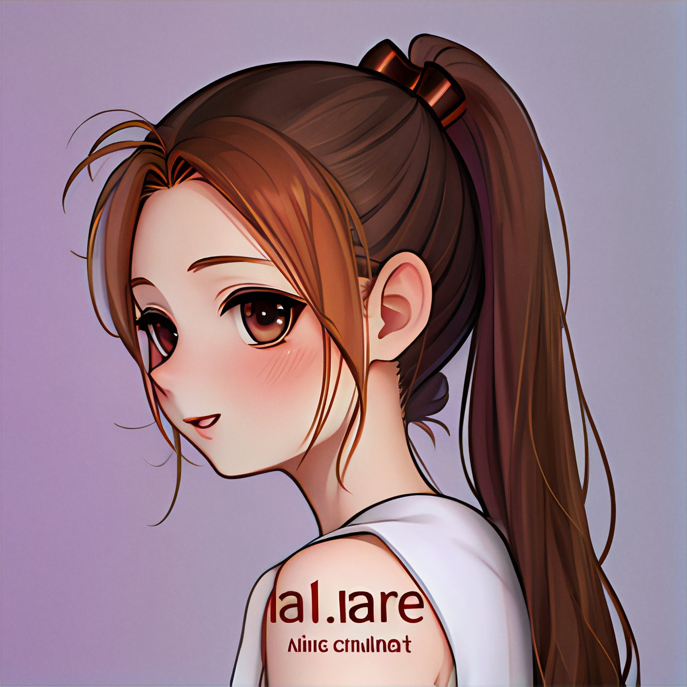 大きな目のアニメ風 image