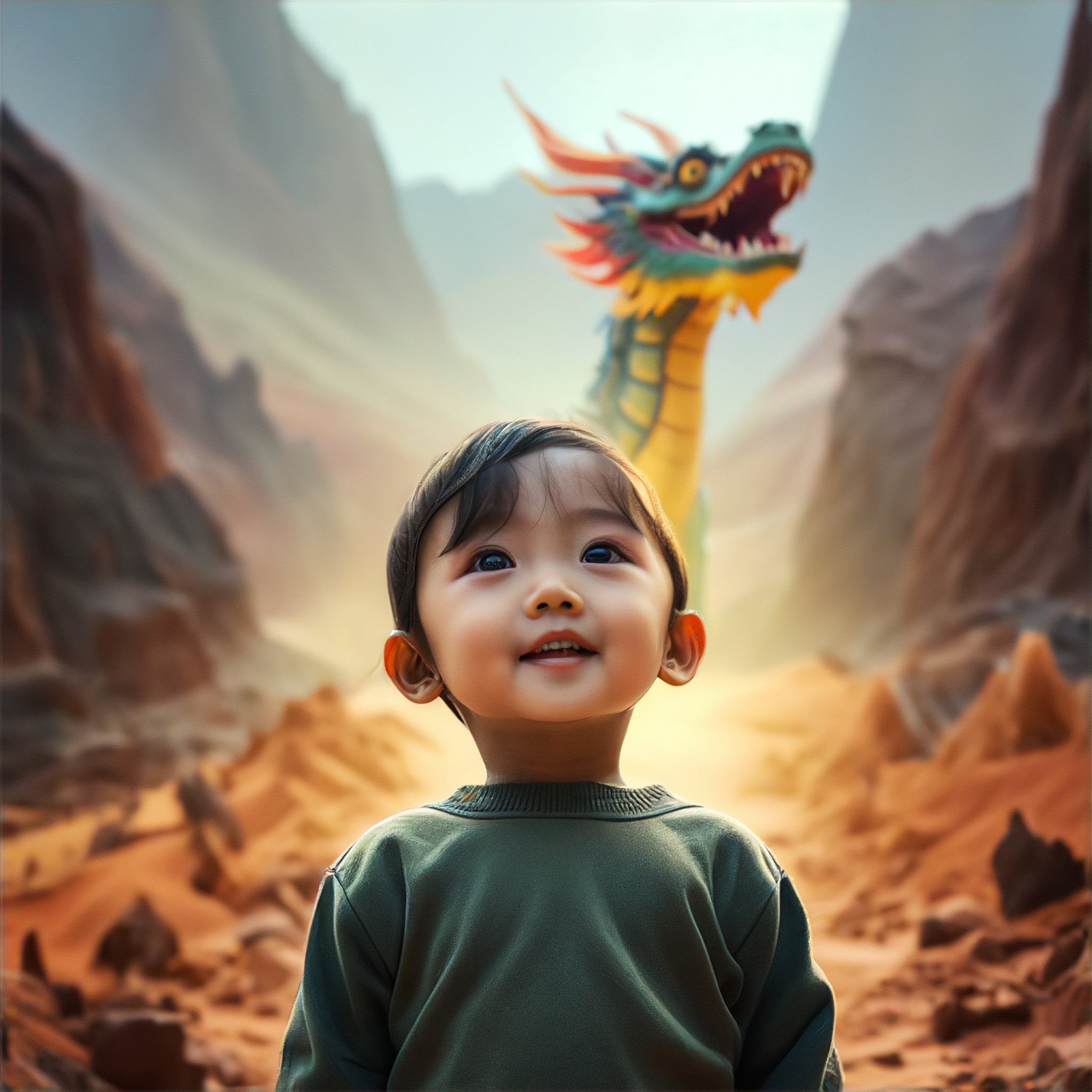 TGG Colorful Danxia - Photo with Dragon (Child) image