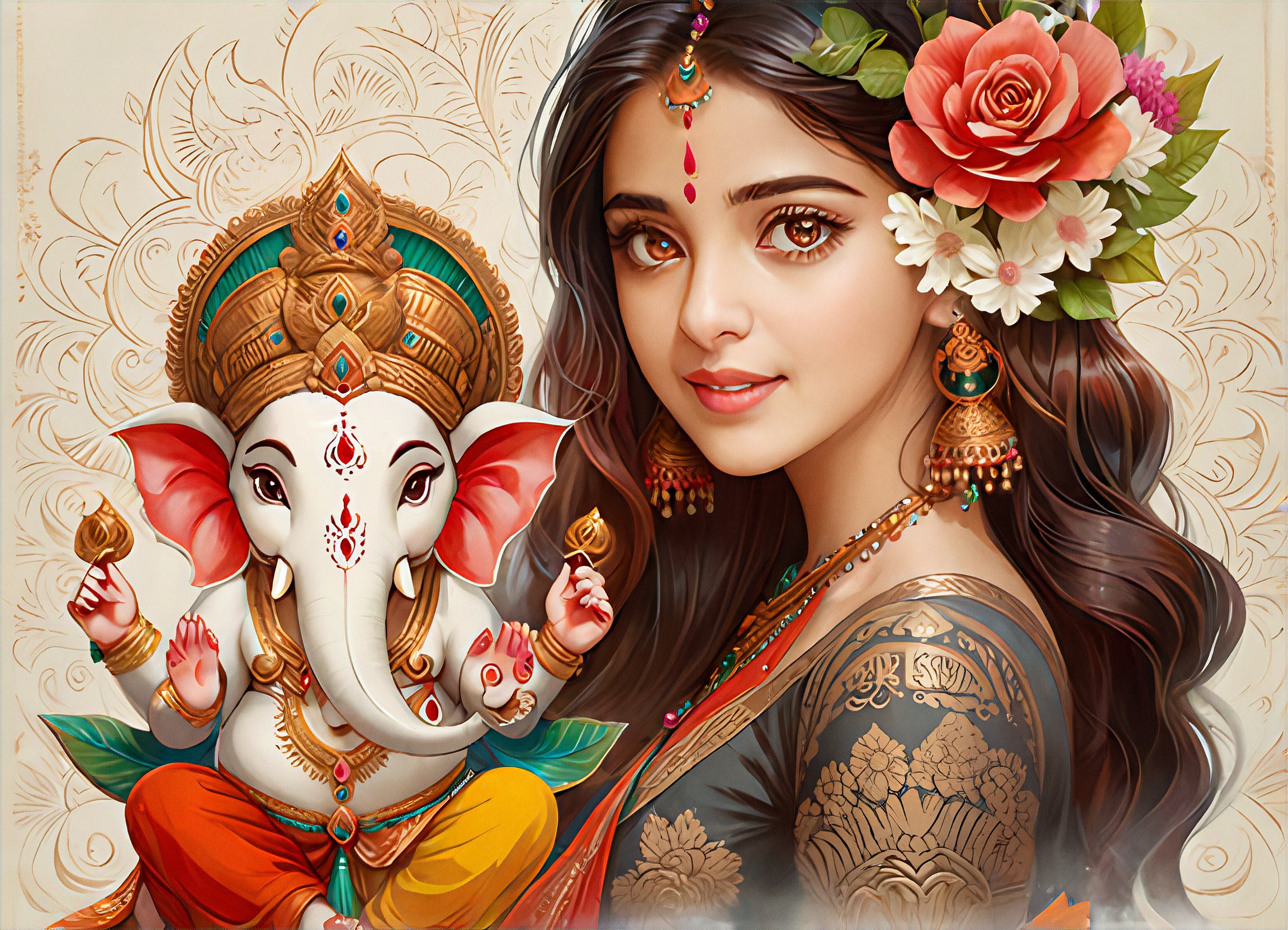 a1.art-generated Vinayaka Chavithi image