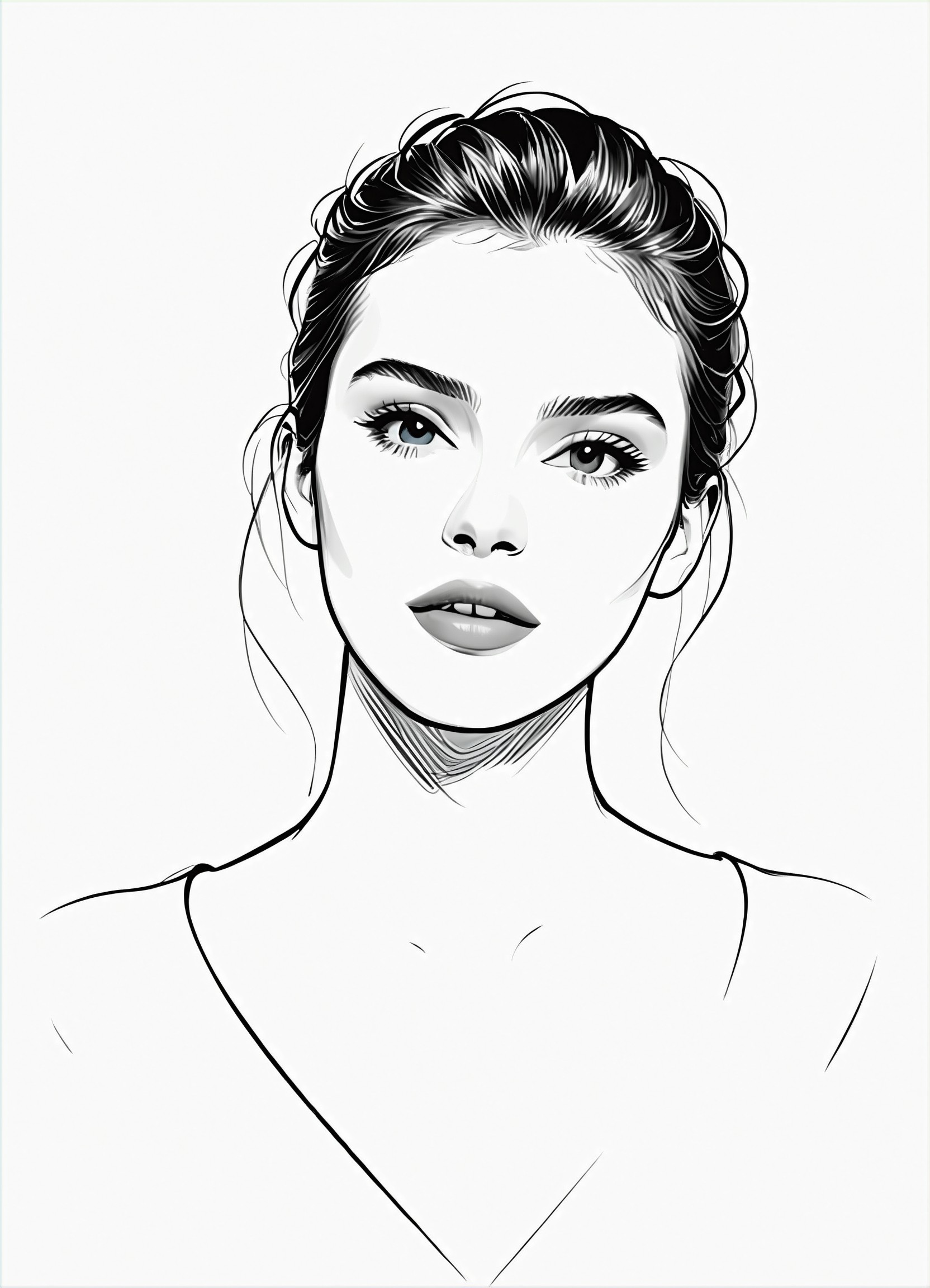 AI Black Skirt art generator
