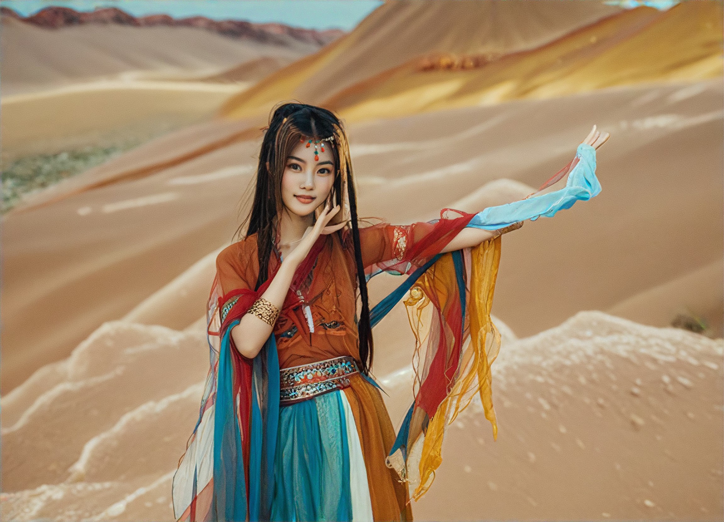 TGG - Colorful Danxia - Dunhuang Girl image