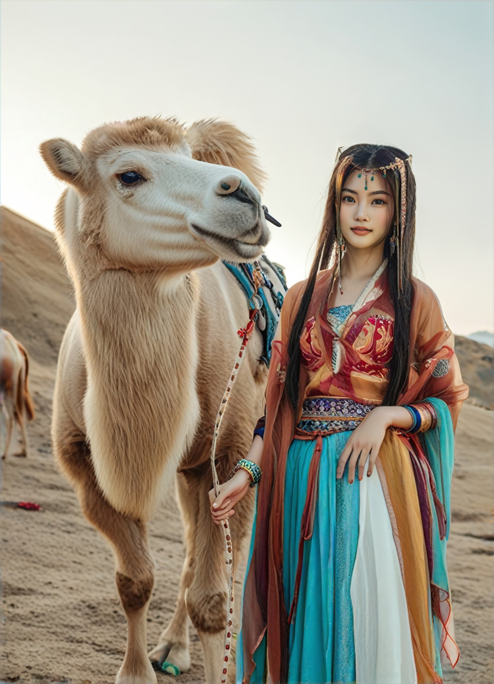 TGG Colorful Danxia - Dunhuang Girl Riding Camel (3) image