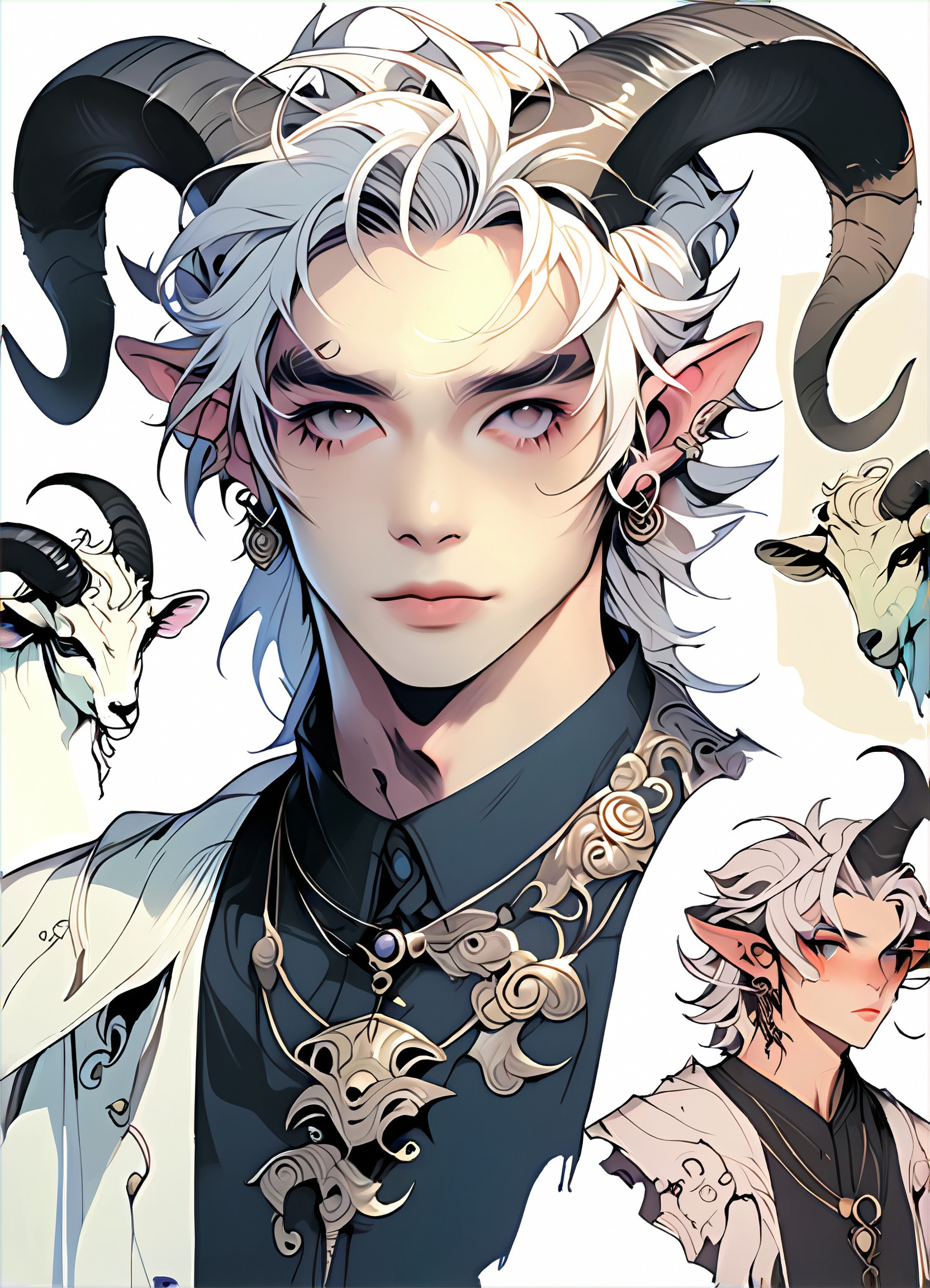 a1.art-generated Sheep Personification image