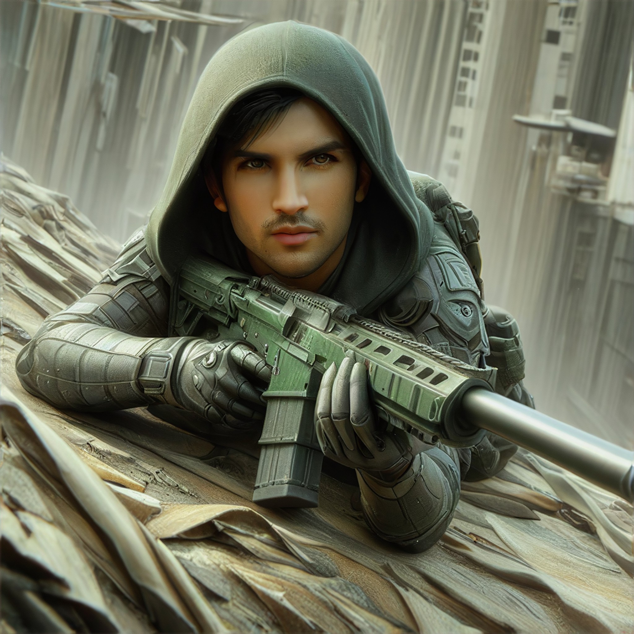 AI Sniper art generator