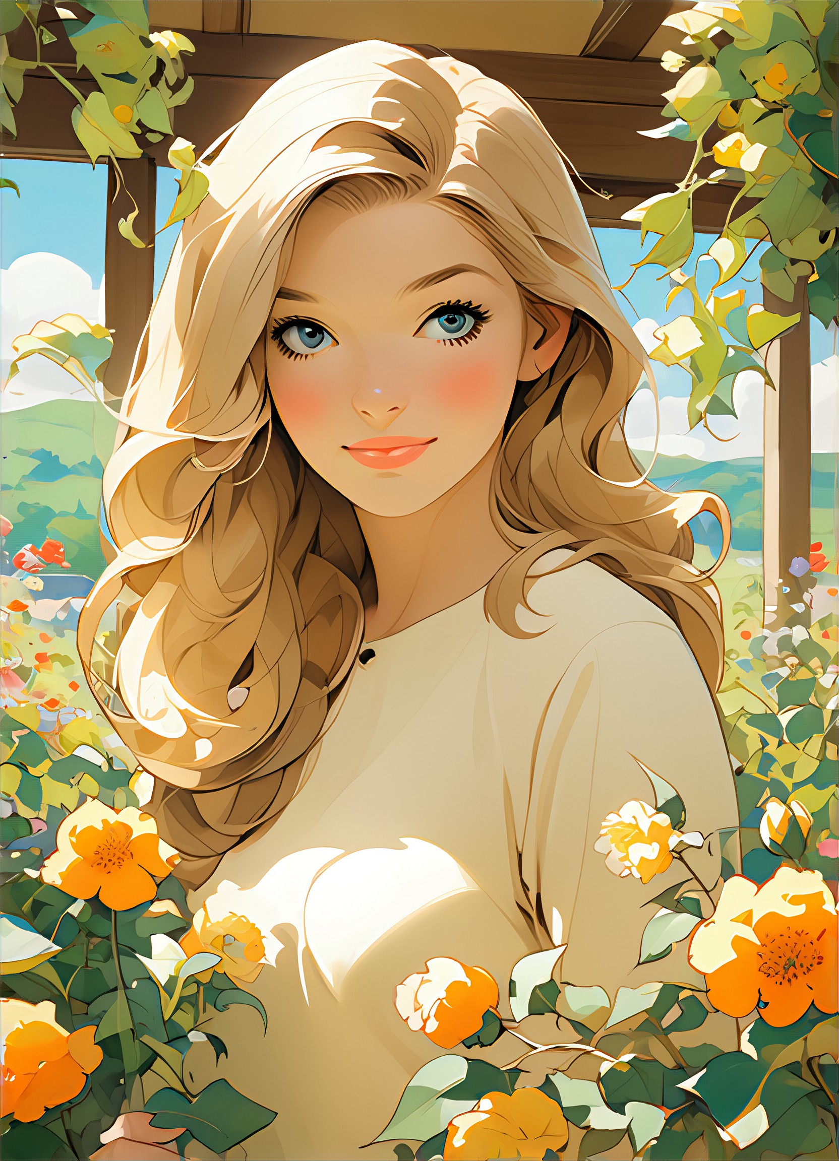 a1.art-generated Decorative Flowers image