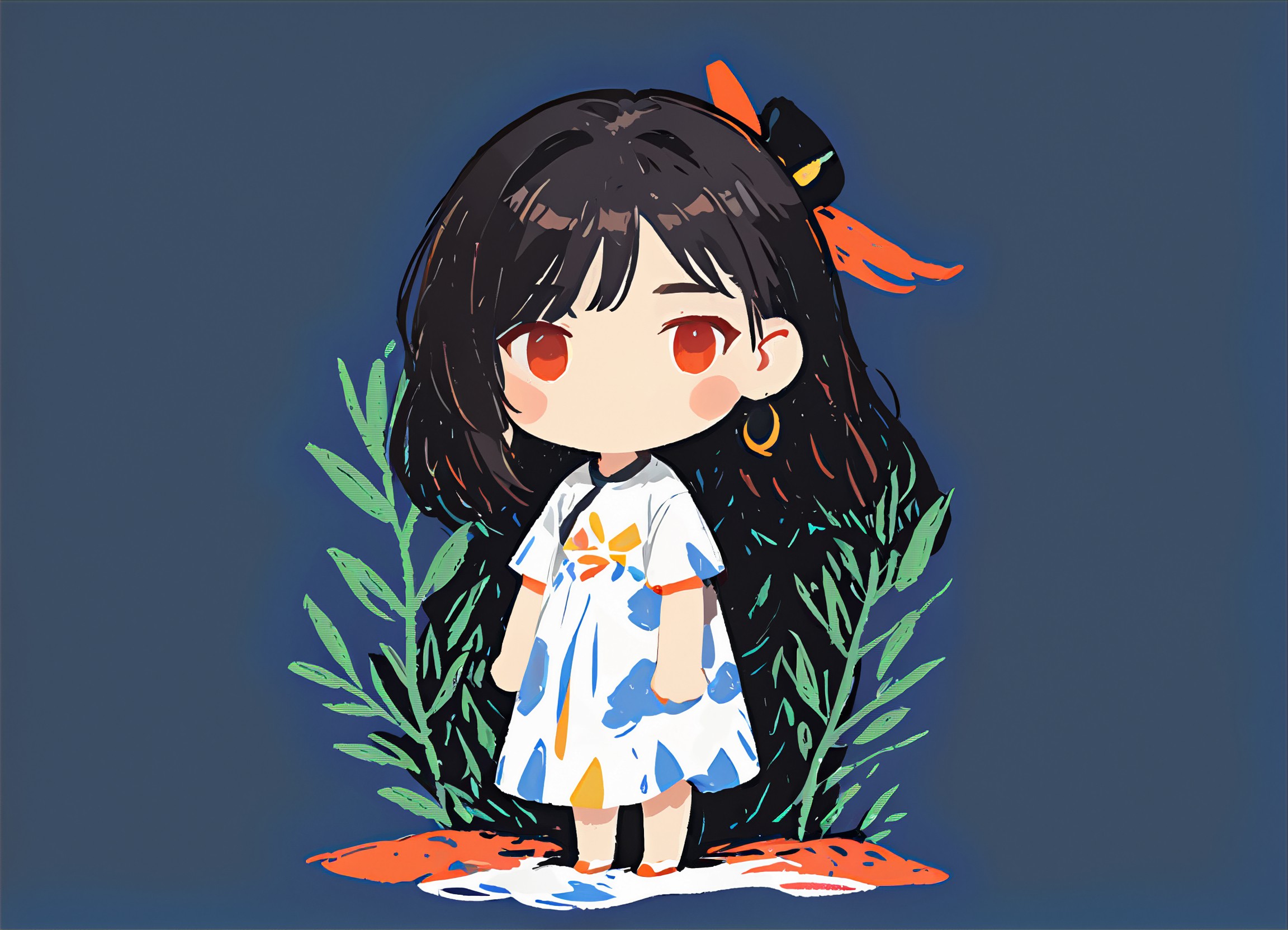 Cute cartoon drawing(fork) image