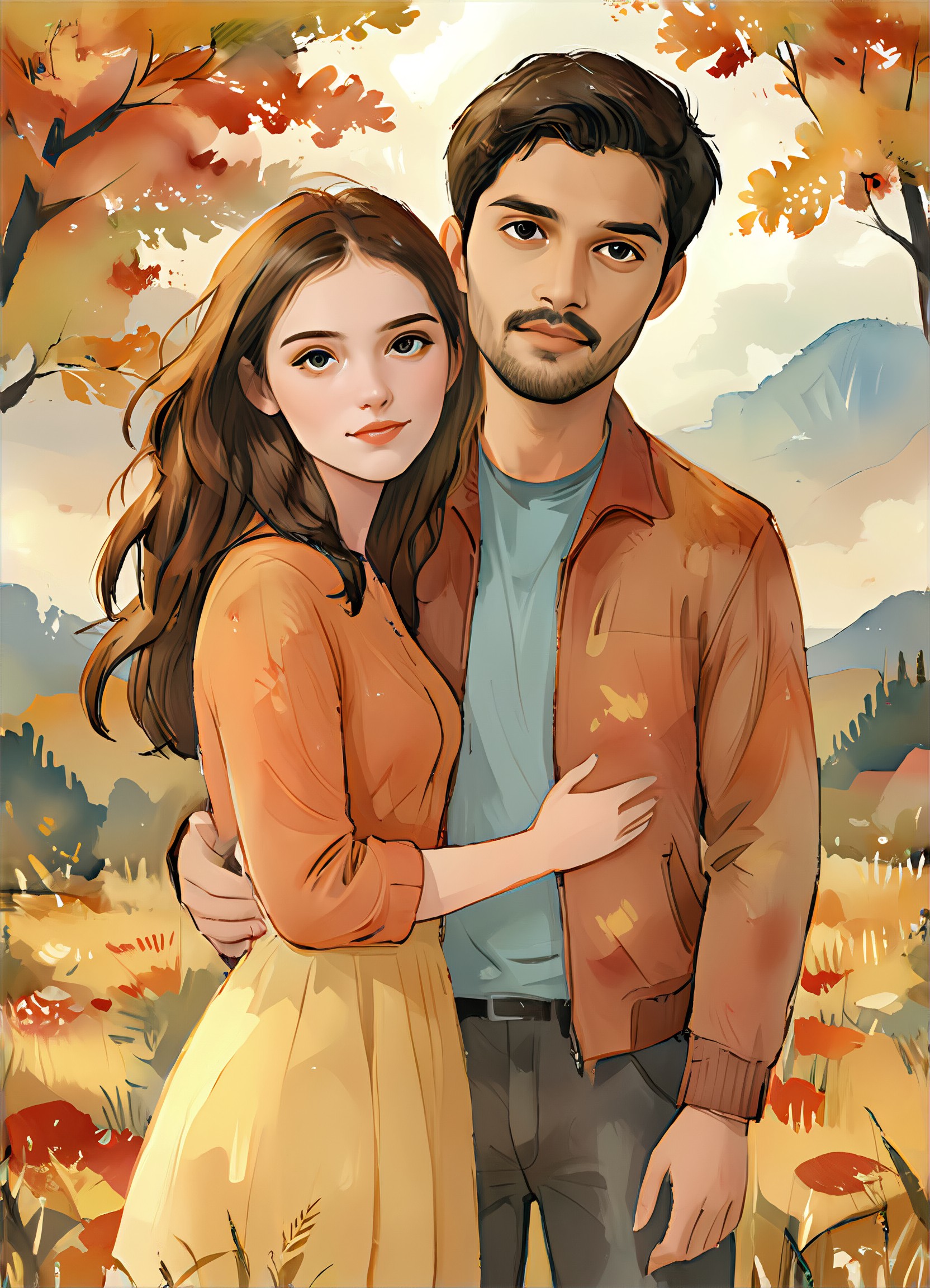 AI Autumn Winter art generator