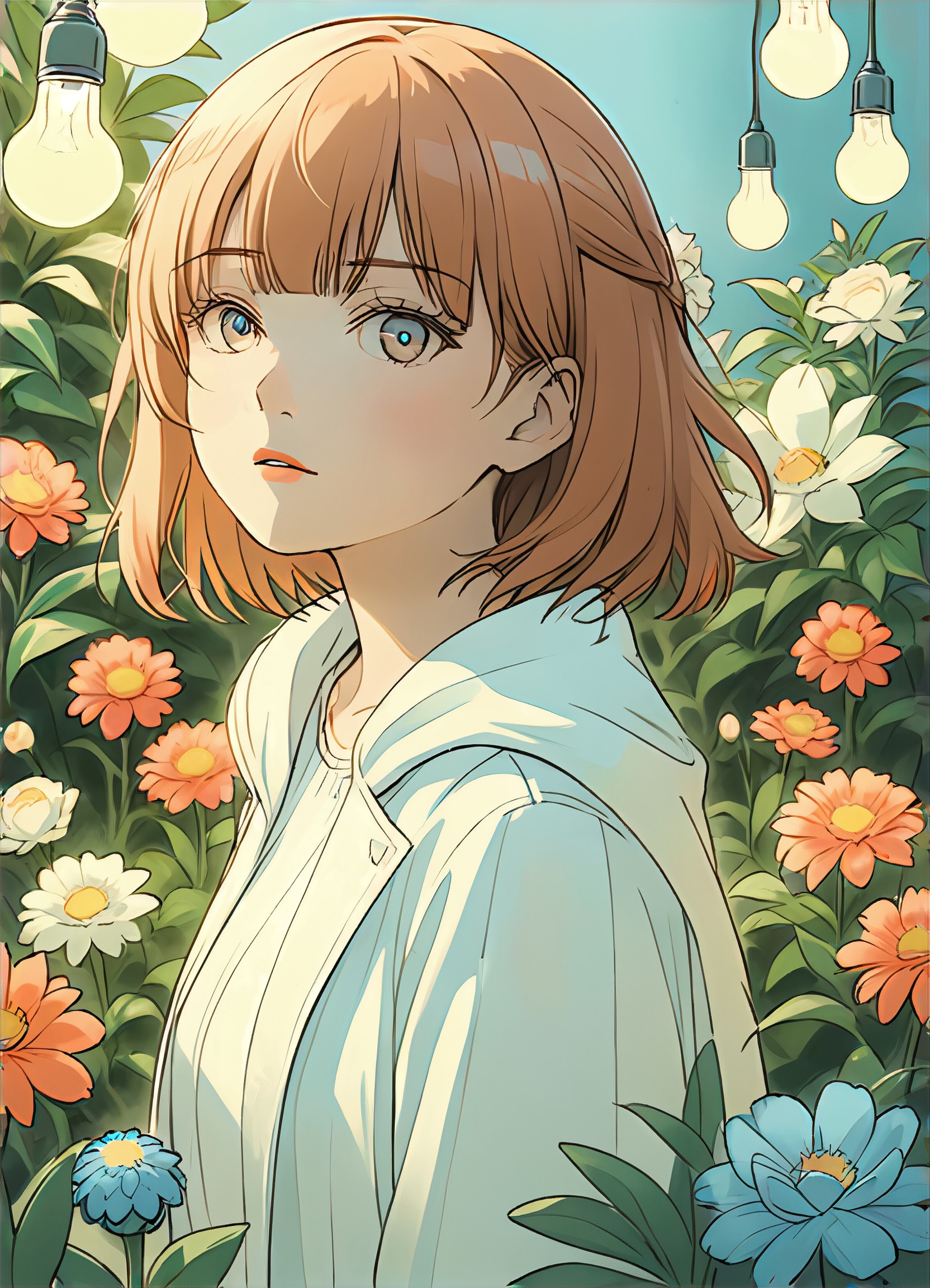 AI Daisy Flower Crown art generator